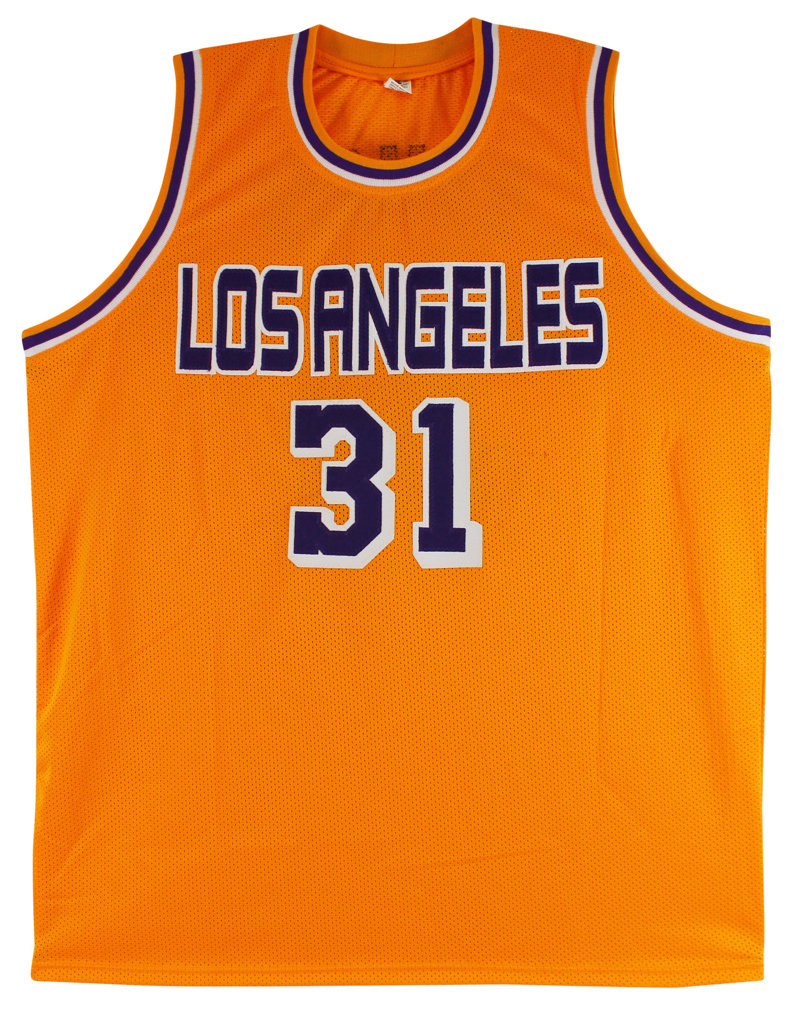Kurt Rambis "Showtime" Authentic Signed Yellow Pro Style Jersey BAS Witnessed