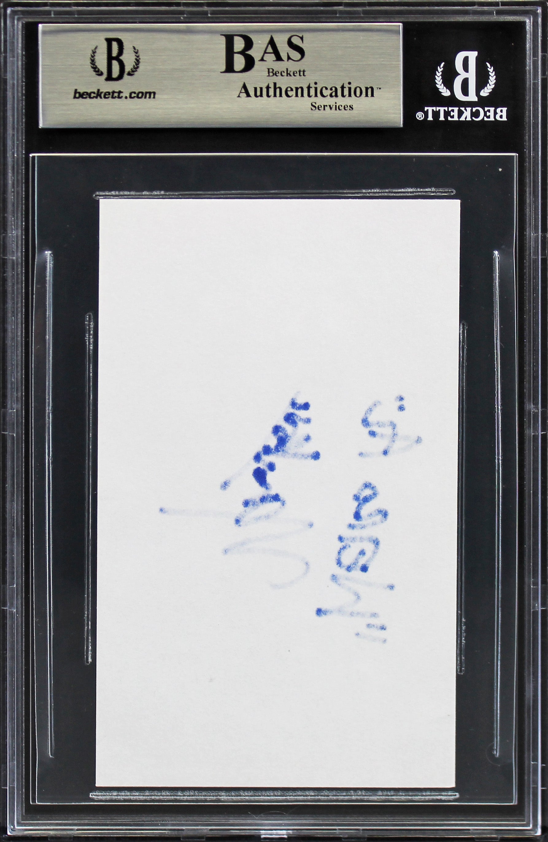 Weird Al Yankovic Authentic Signed 3x5 Cut Signature BAS Slabbed