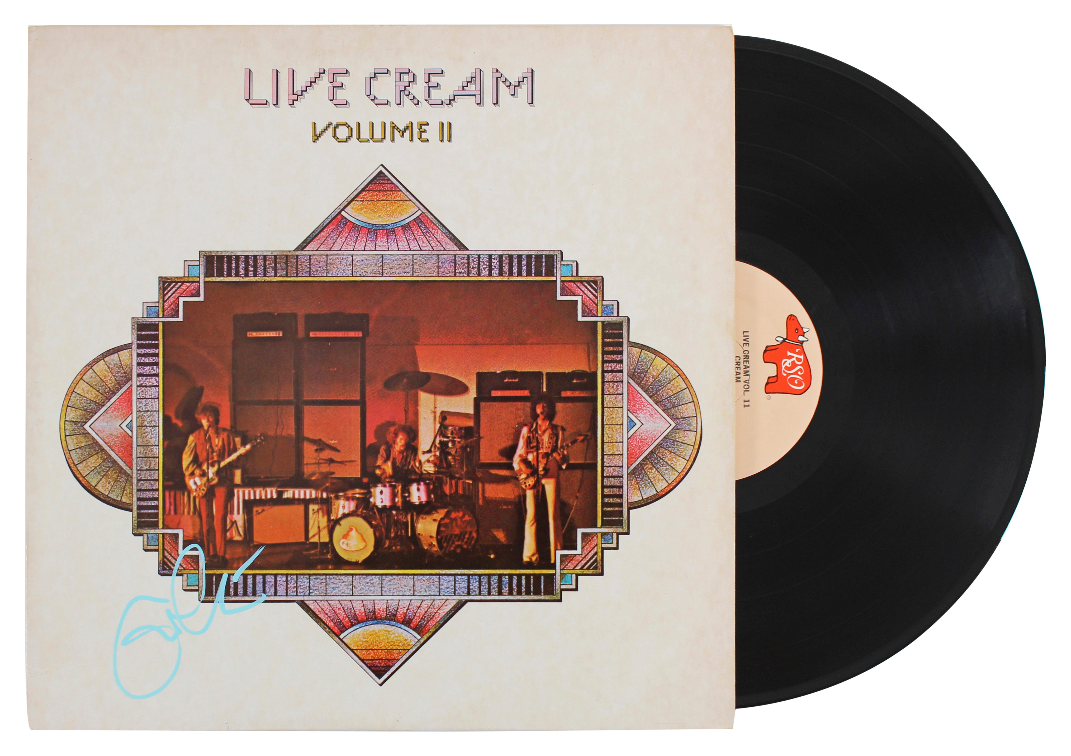 Eric Clapton Signed Live Cream Volume II Album Cover W/ Vinyl BAS #AB14632
