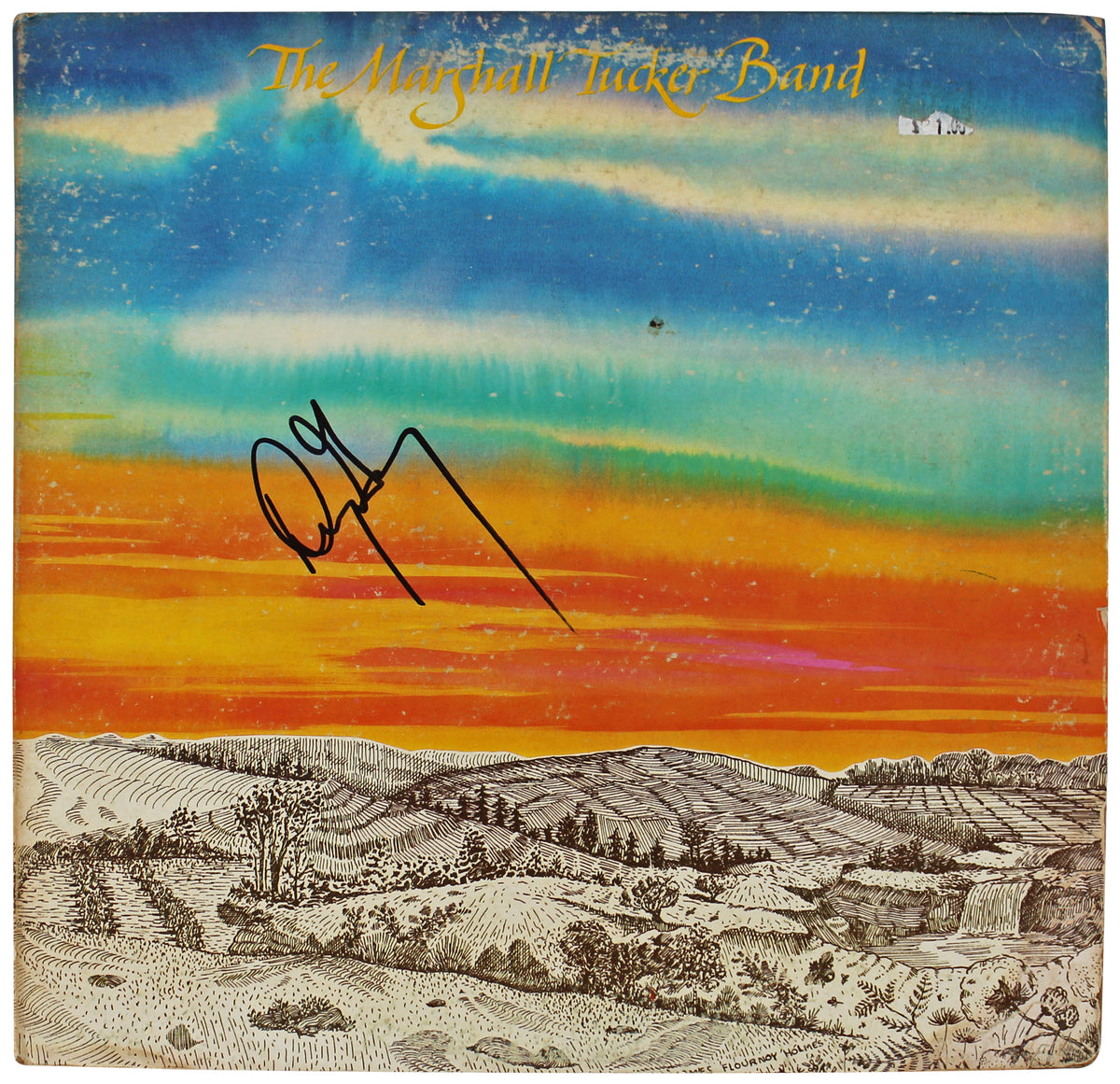 Doug Gray The Marshall Tucker Band Signed Album Cover W/ Vinyl BAS #Q61607