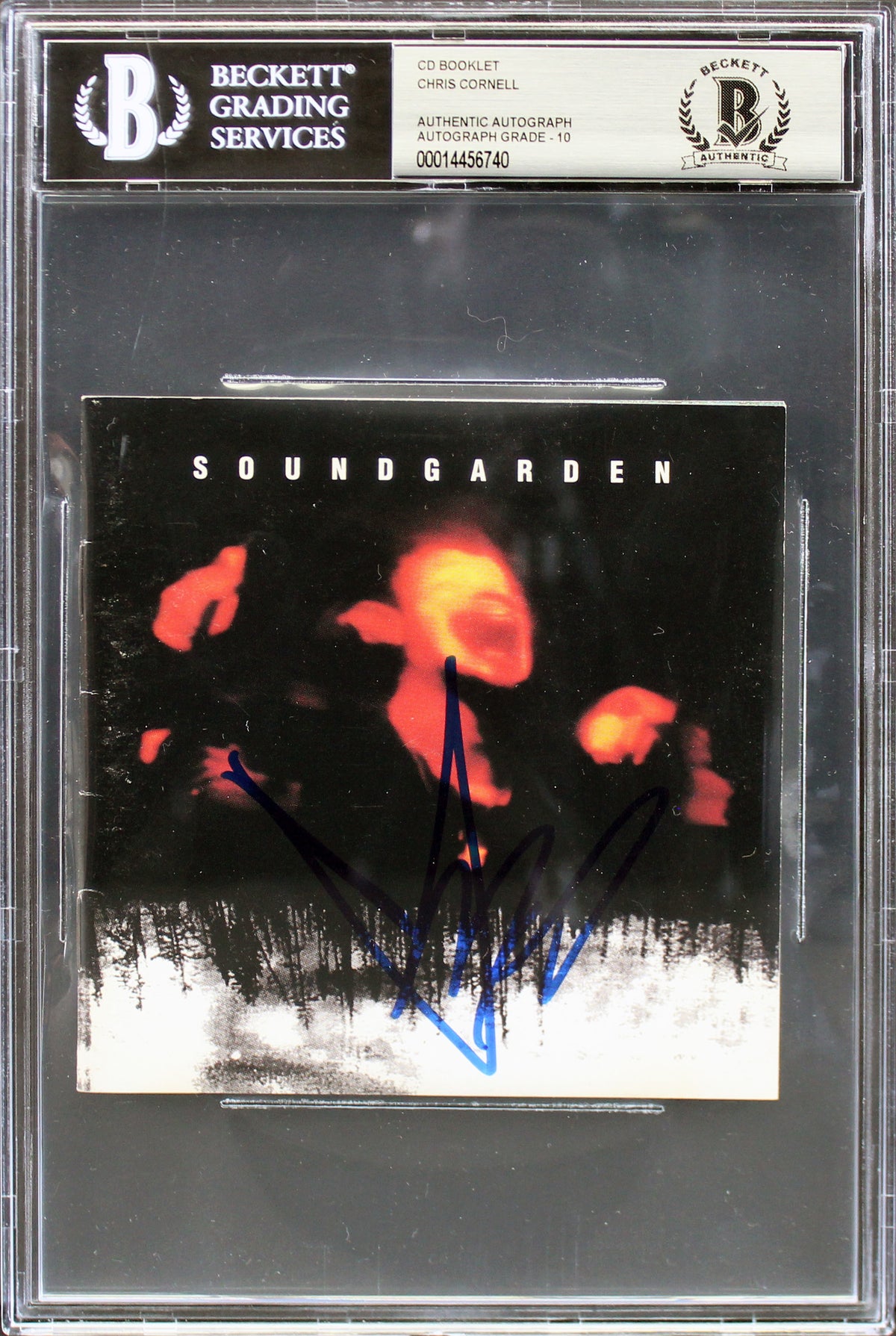 Chris Cornell Soundgarden Signed Superunknown Cd Cover Auto 10! BAS Slabbed