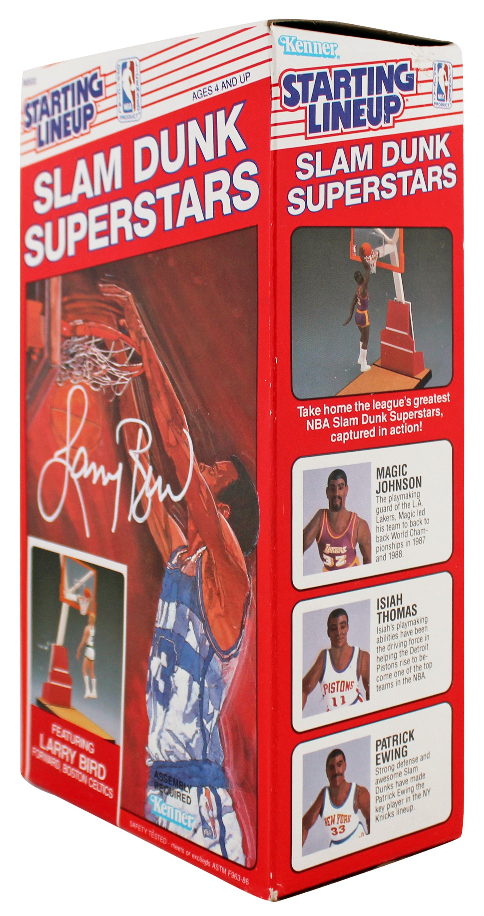 Celtics Larry Bird Signed Sealed 1989 Starting Lineup Slam Dunk BAS W #2W012587