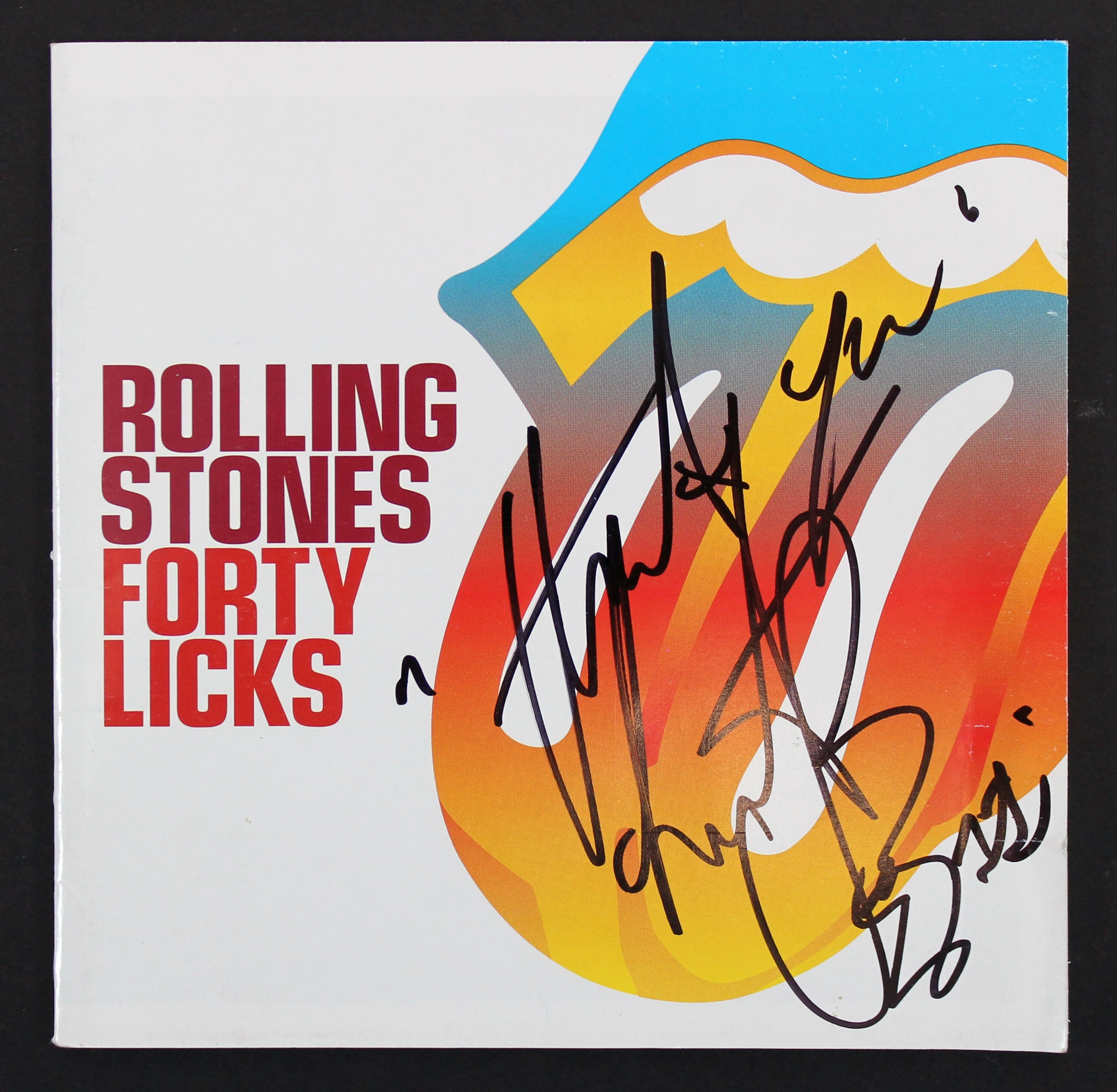 Charlie Watts Rolling Stones Authentic Signed Forty Licks Cd Cover BAS #AA00660