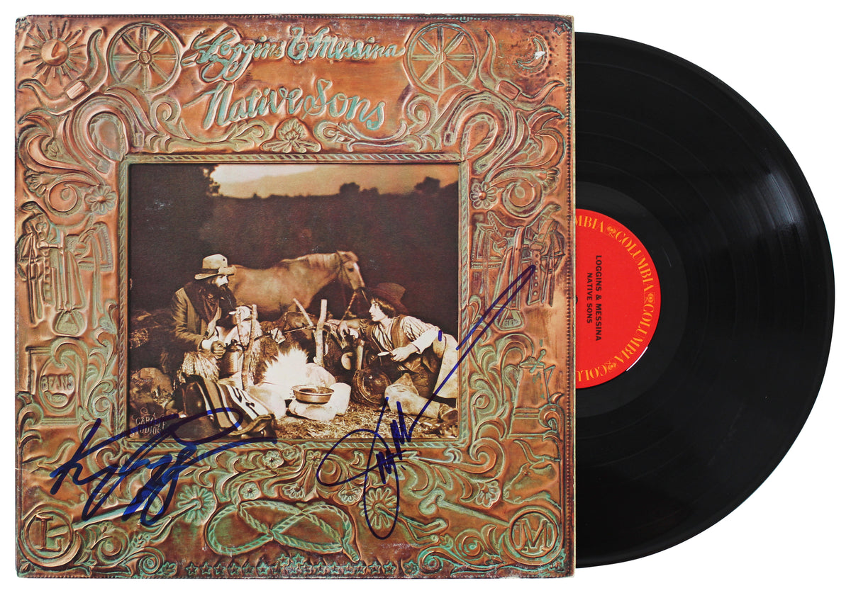 Kenny Loggins & Jim Messina Signed Native Sons Album Cover W/ Vinyl BAS #Q61672