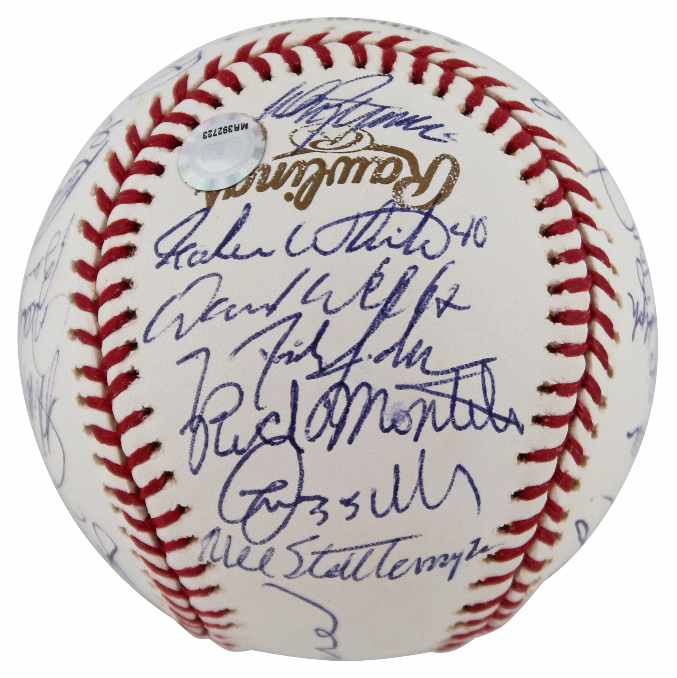 2003 Yankees (26) Jeter, Pettitte, Posada, Rivera +22 Signed Oml Baseball MLB 2