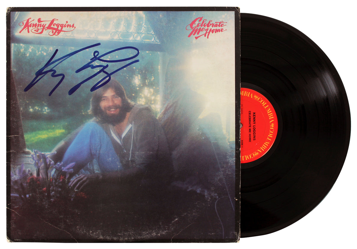 Kenny Loggins Signed Celebrate Me Home Album Cover W/ Vinyl BAS #Q61675