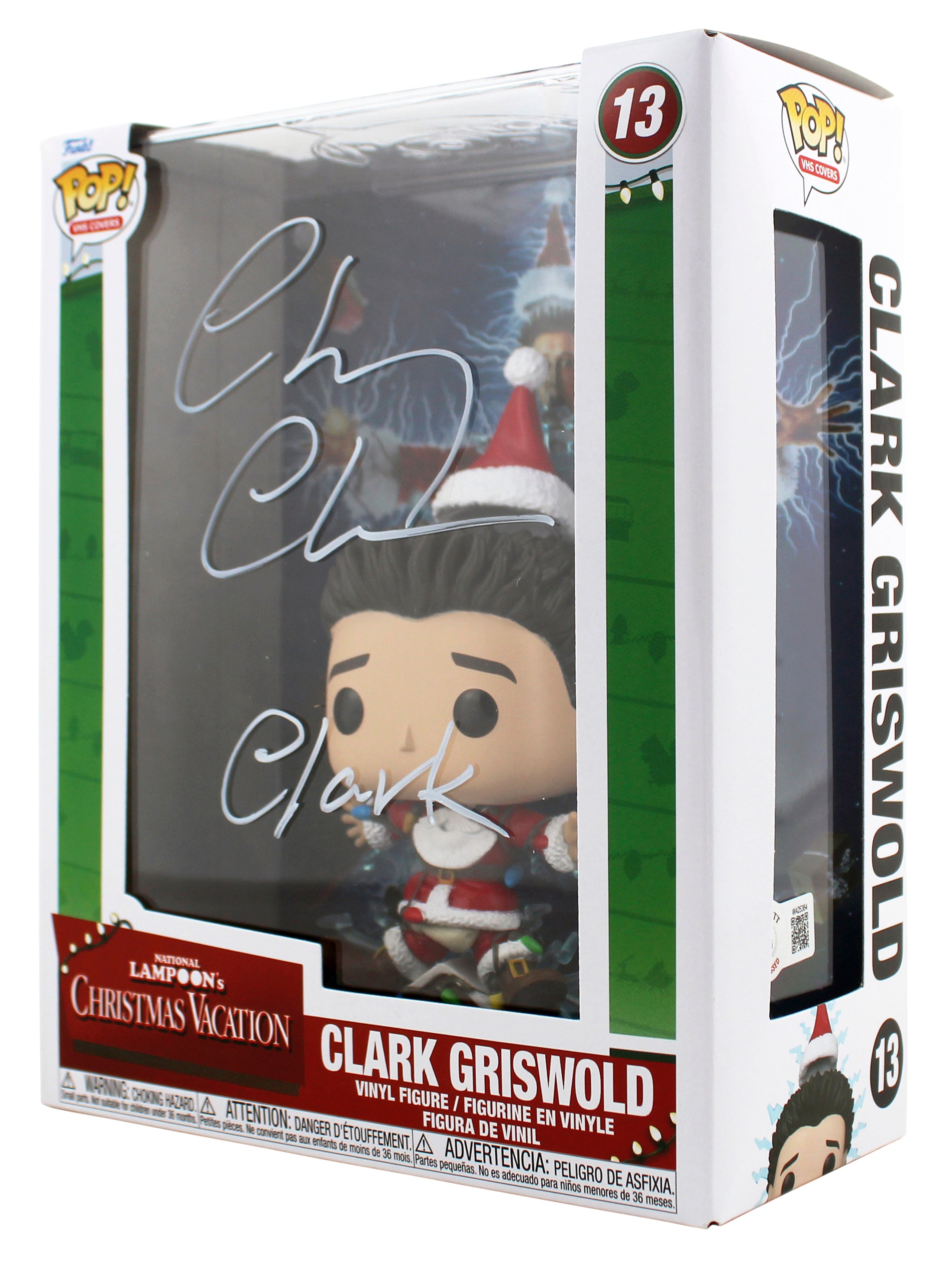 Chevy Chase Christmas Vacation "Clark" Signed VHS Covers #13 Funko Pop BAS Wit 2