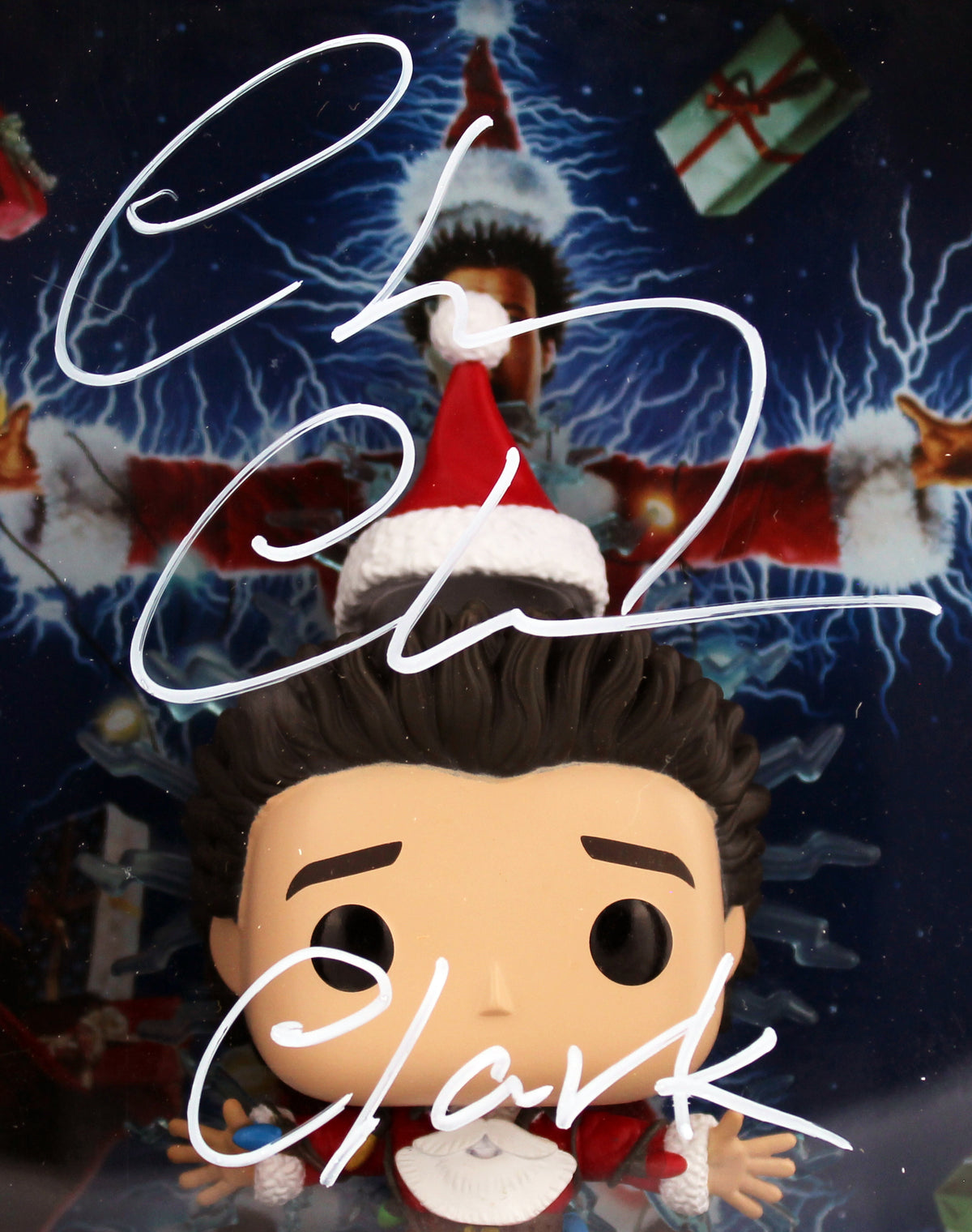 Chevy Chase Christmas Vacation "Clark" Signed VHS Covers #13 Funko Pop BAS Wit 2