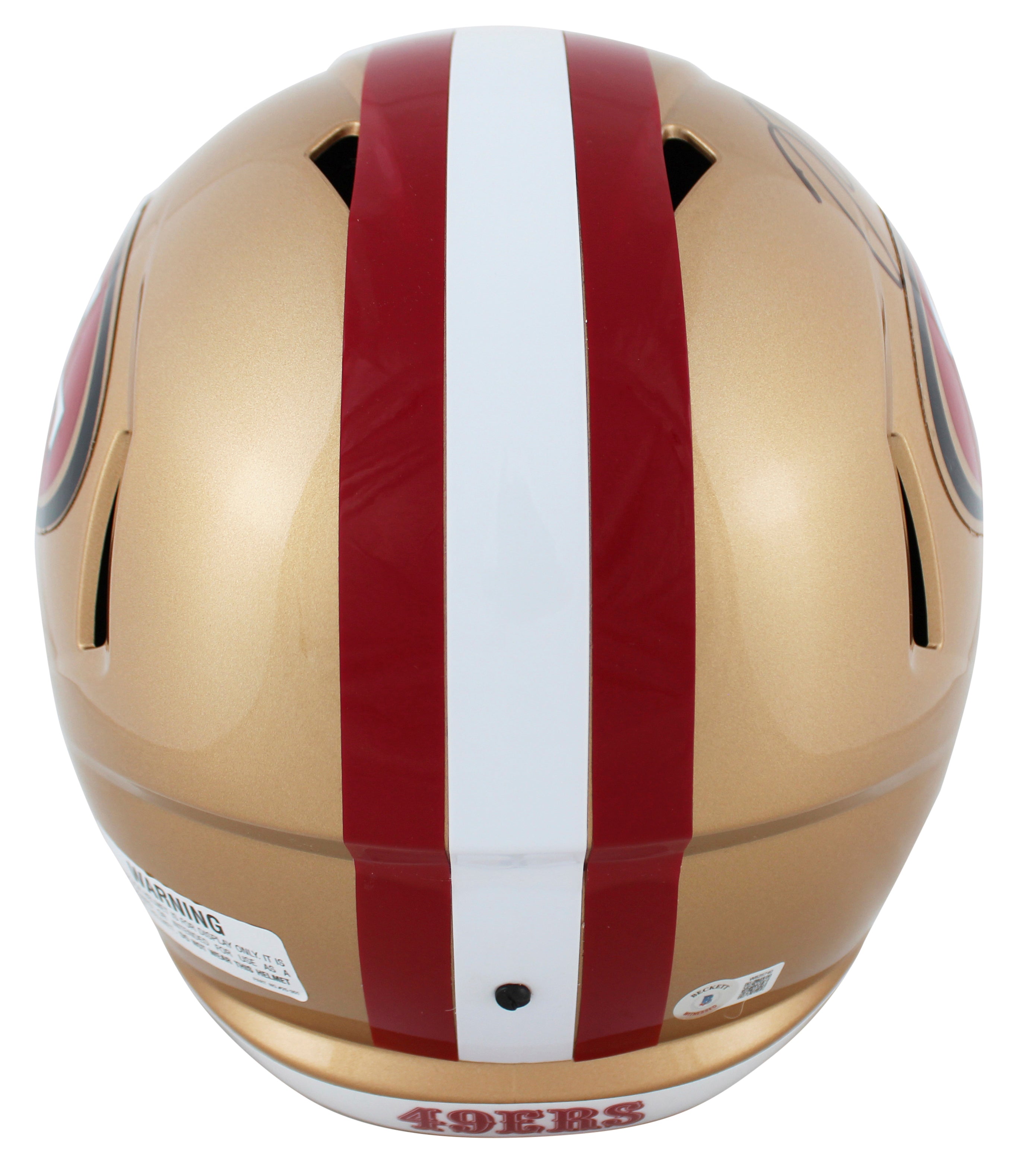 49ers Trent Williams Authentic Signed Full Size Speed Rep Helmet BAS Witnessed