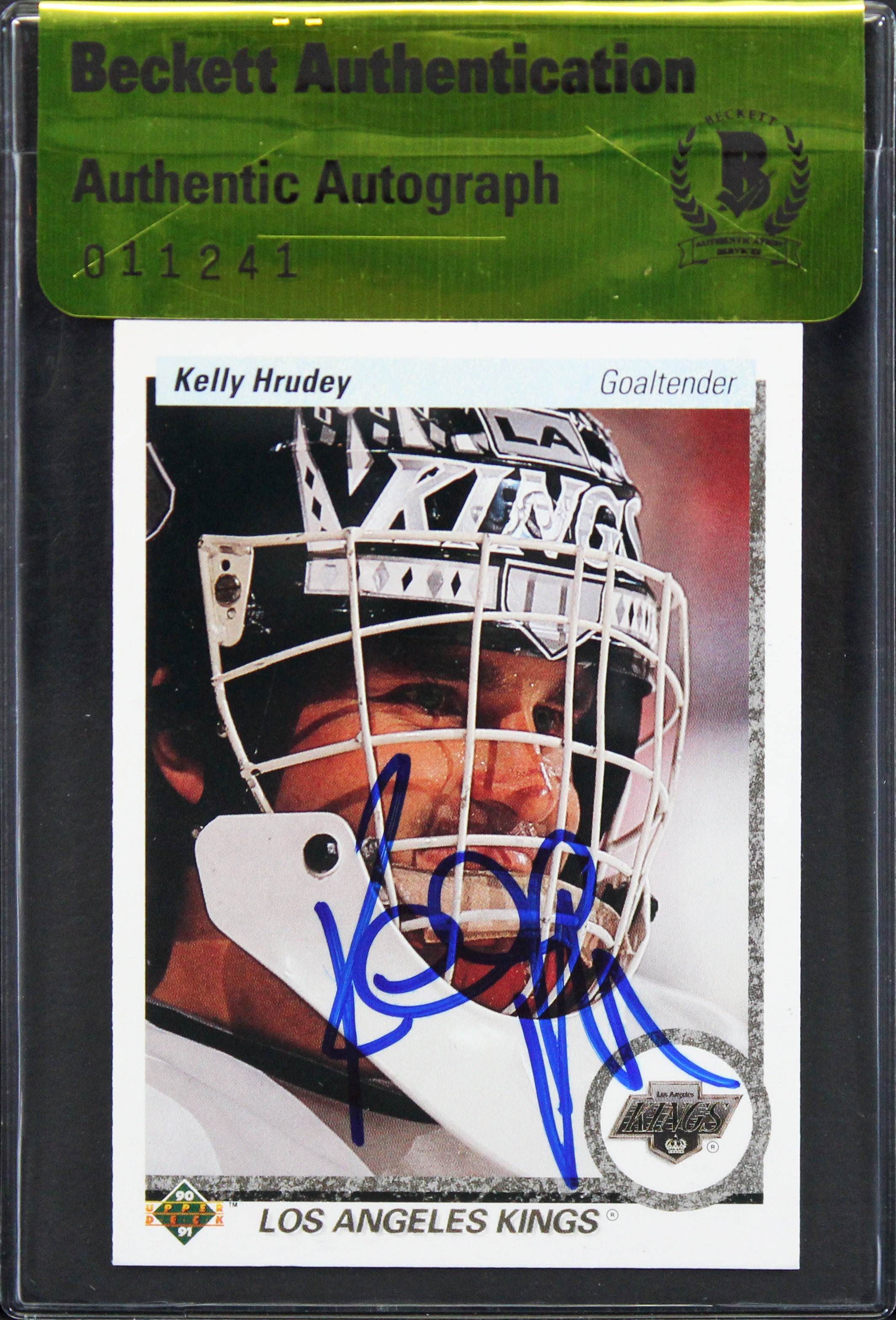 Kings Kelly Hrudey Authentic Signed 1990 Upper Deck #231 Card BAS #11241