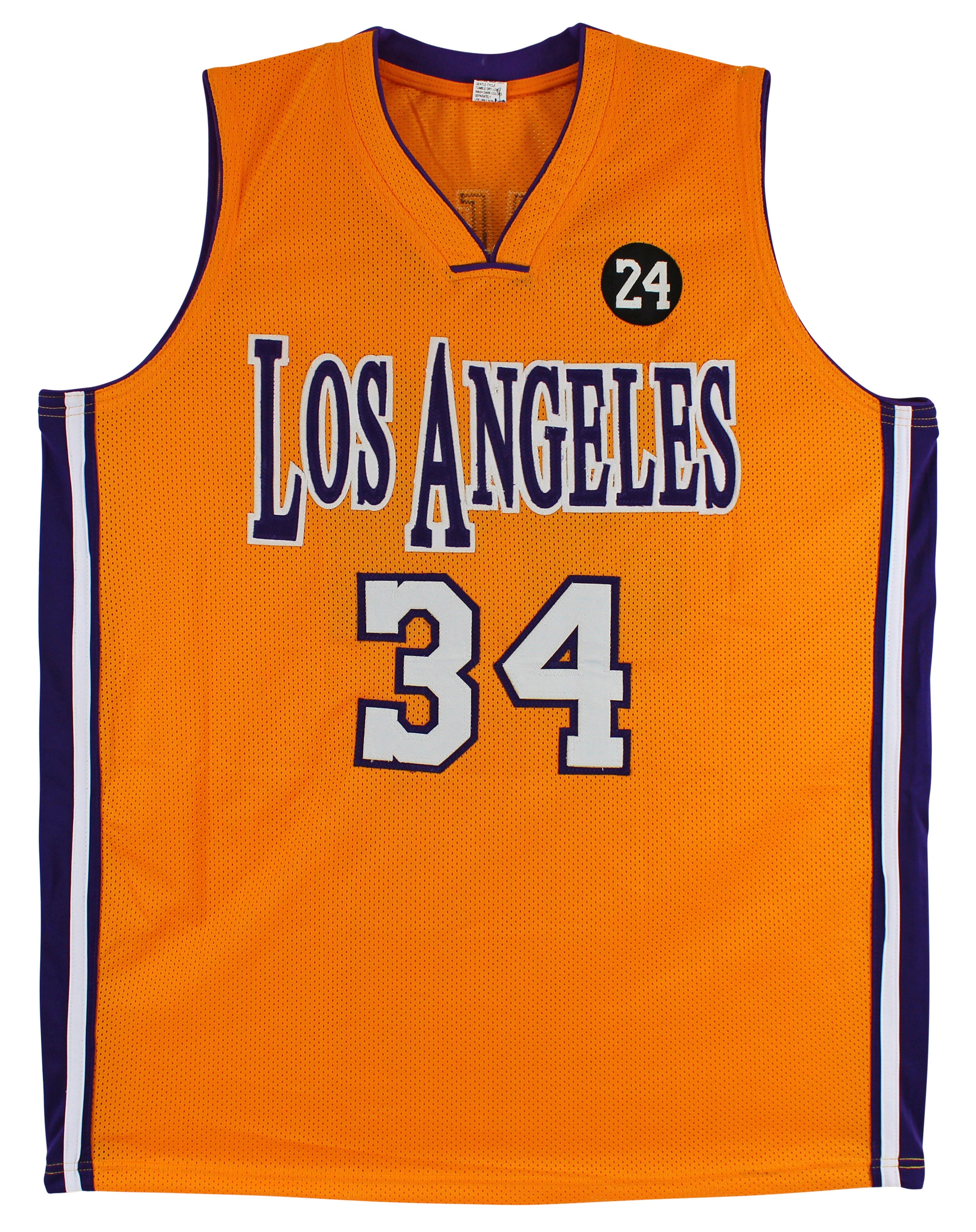 Shaquille O'Neal Authentic Signed Yellow Pro Style Jersey Autographed BAS
