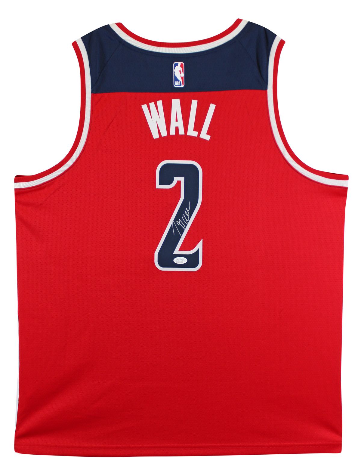 Wizards John Wall Authentic Signed Red Nike Swingman Jersey JSA Witness