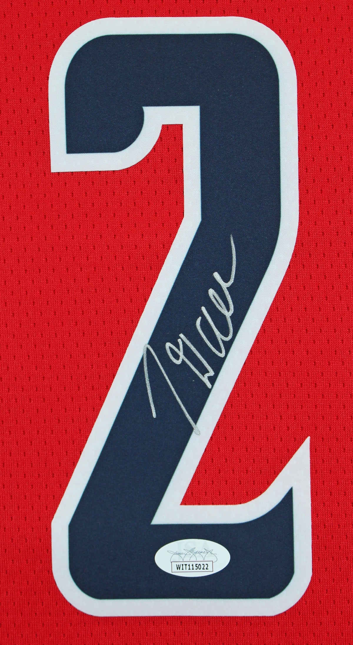 Wizards John Wall Authentic Signed Red Nike Swingman Jersey JSA Witness