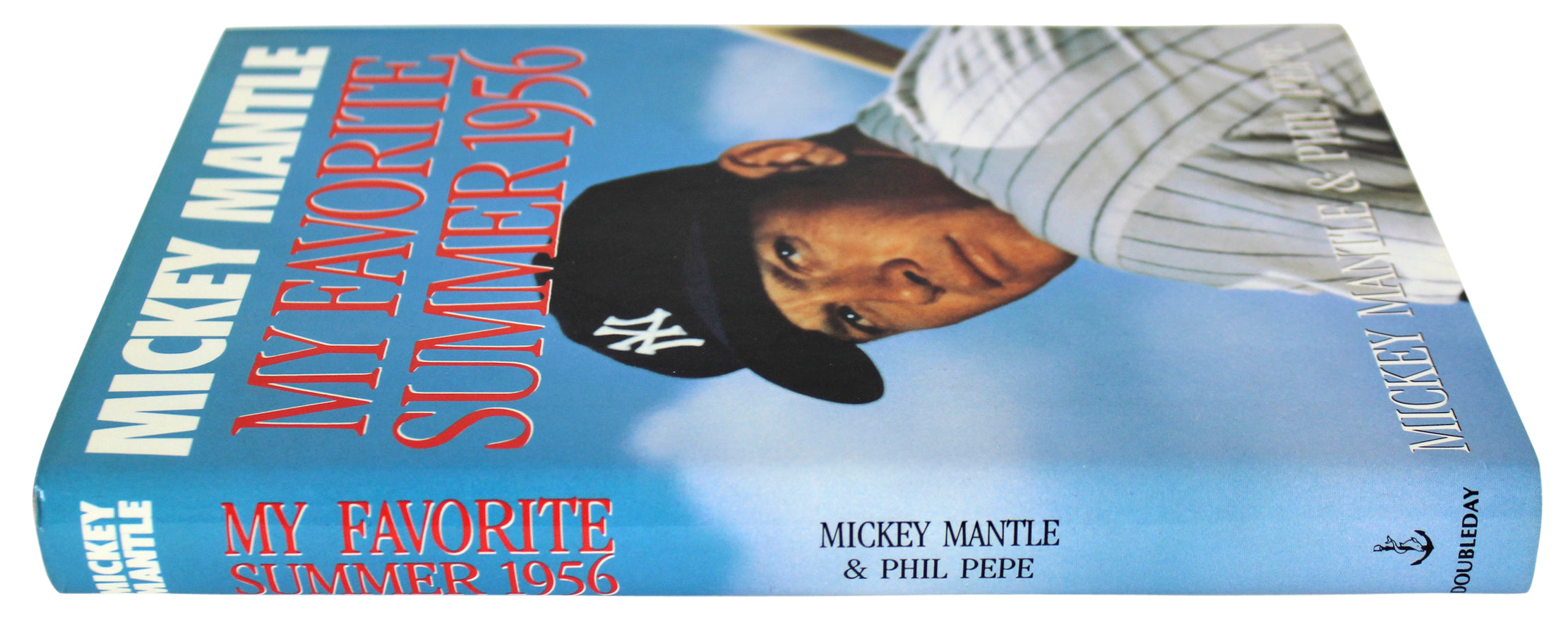 Yankees Mickey Mantle My Favorite Summer 1956 Hardcover Book Un-signed