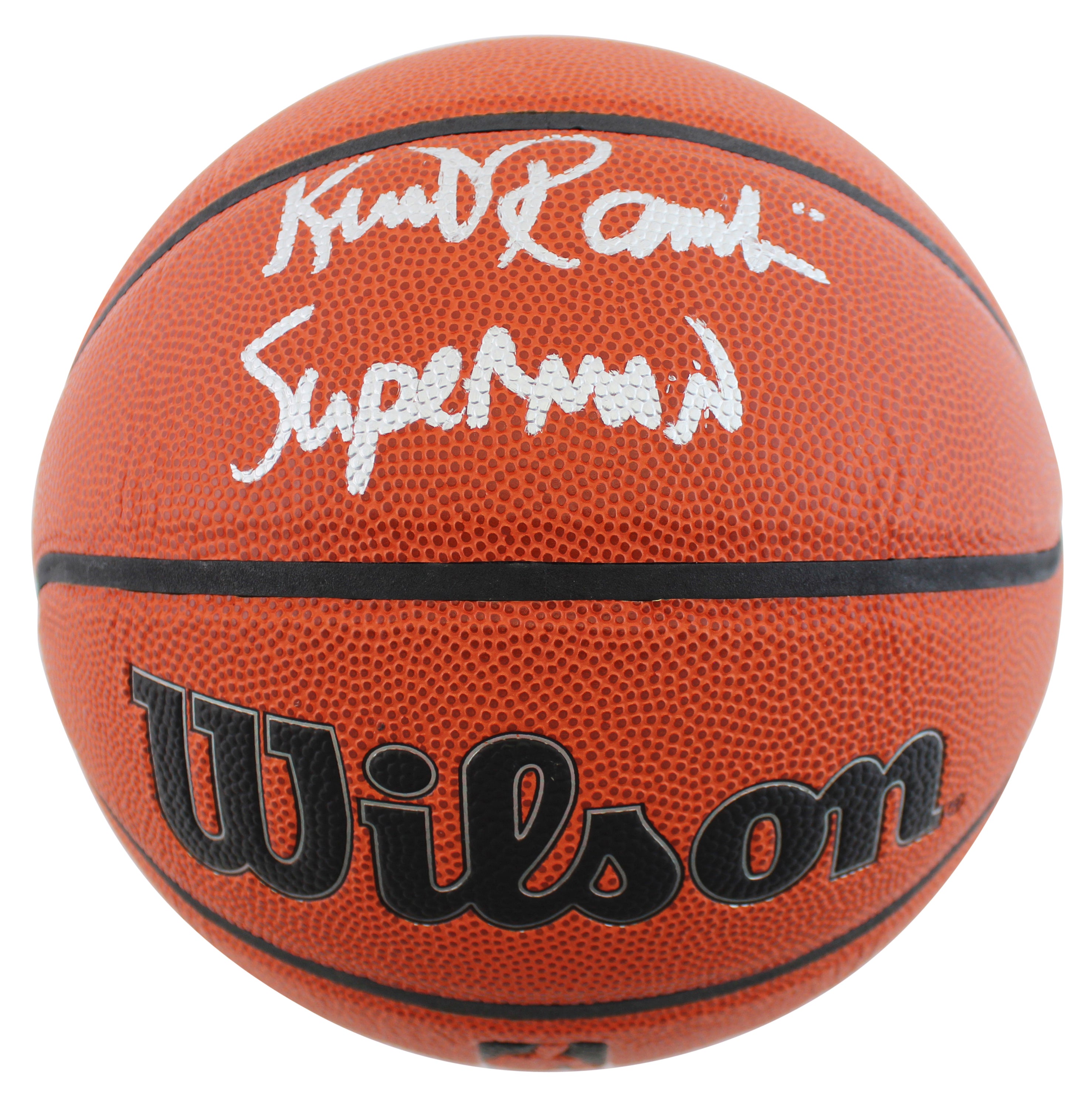 Lakers Kurt Rambis "Superman" Authentic Signed Wilson Basketball BAS Witnessed