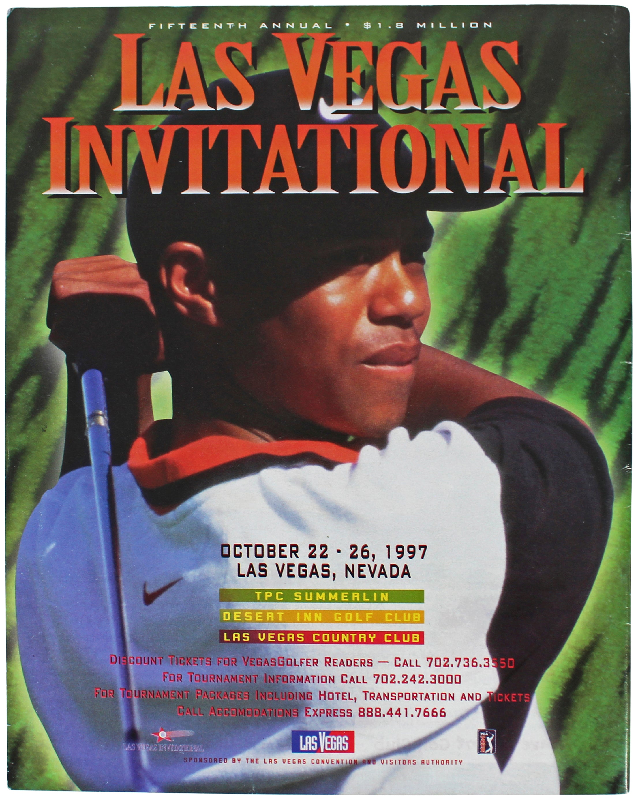 Tiger Woods Authentic Signed October 1997 Vegas Golfer Magazine PSA/DNA #K40109