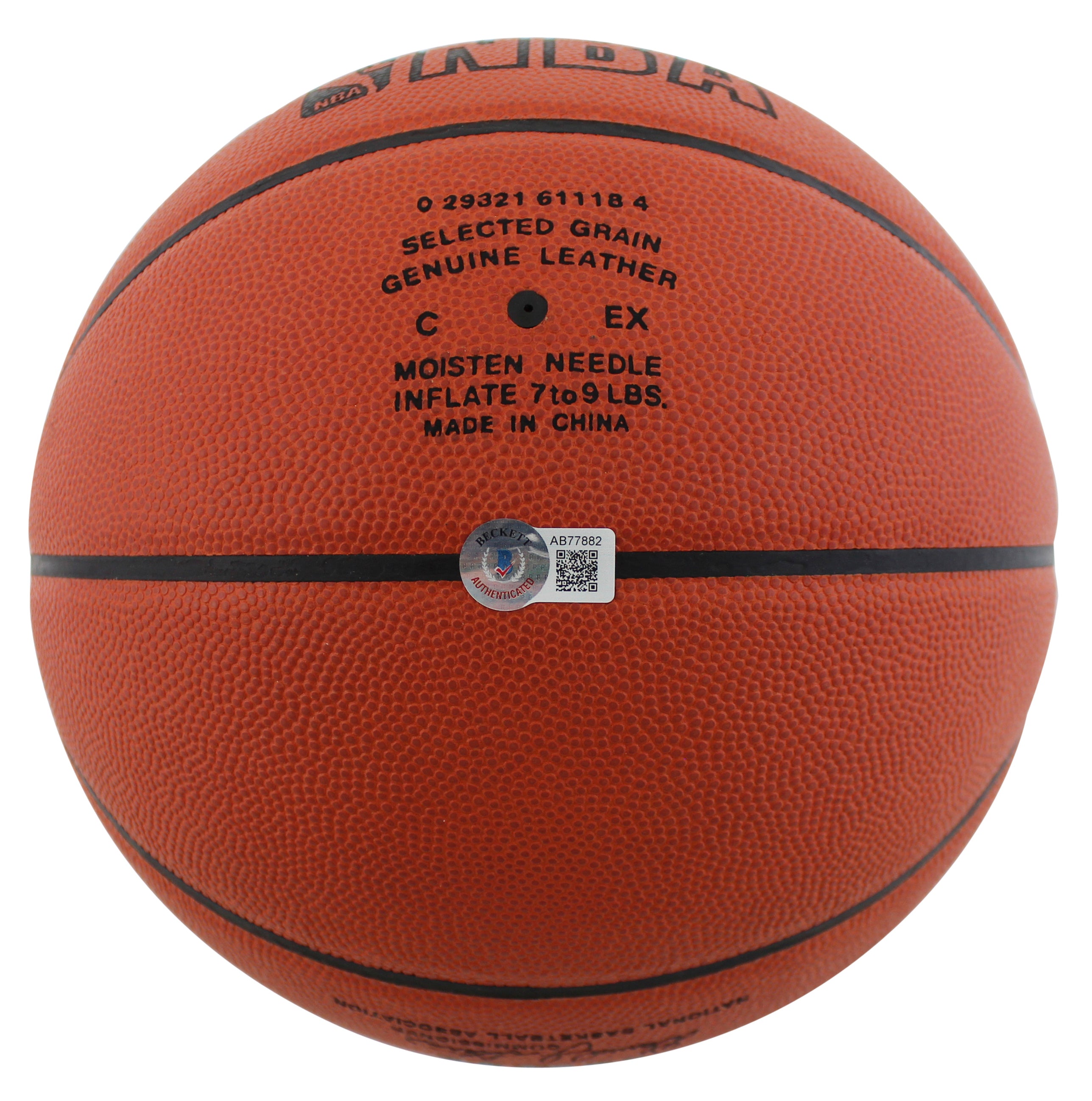 Lakers George Mikan HOF 59 Signed Spalding NBA Game Basketball Auto 10! BAS