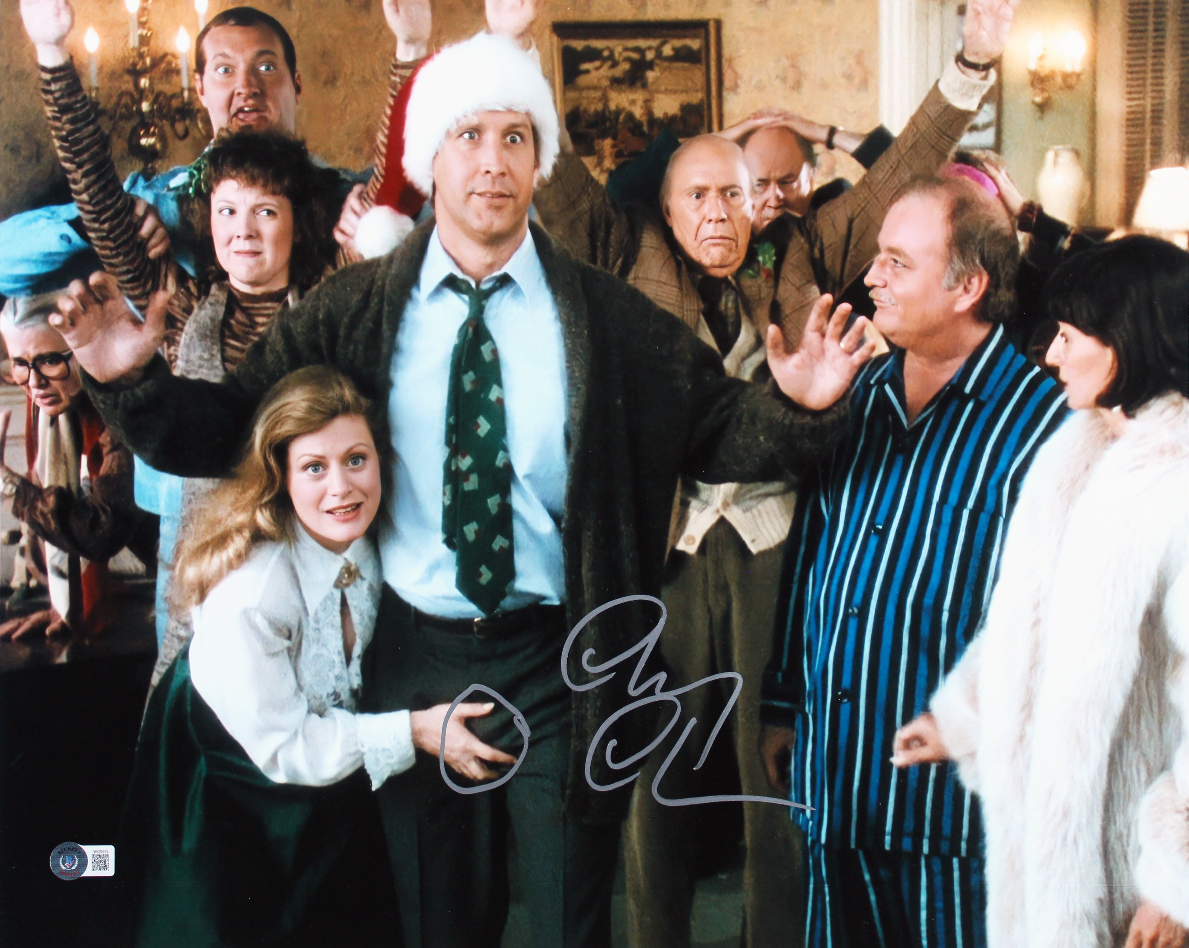 Chevy Chase Christmas Vacation Authentic Signed 16x20 Photo BAS Witness #W425575
