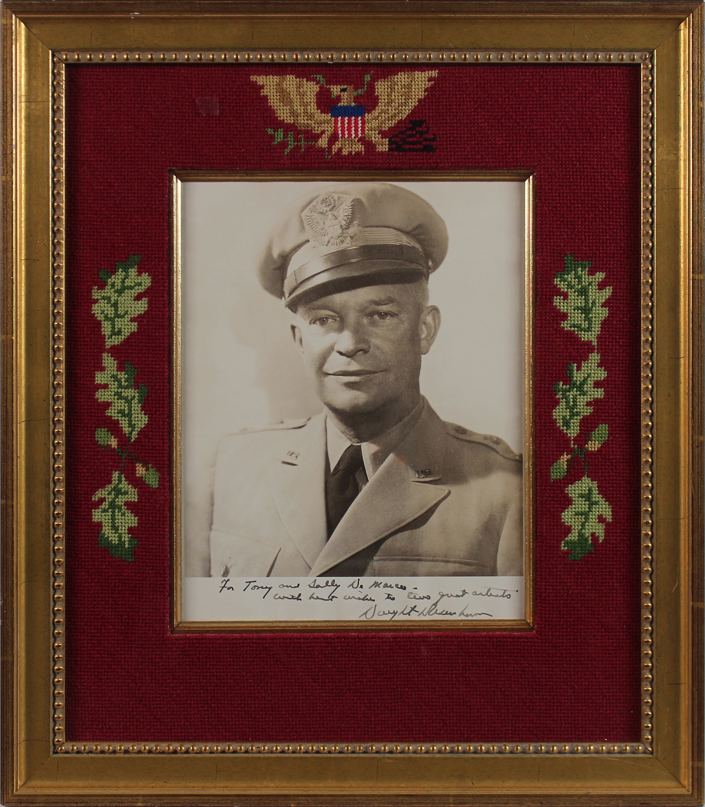 Dwight Eisenhower Authentic Signed 8x10 Framed Photo Autographed BAS #AB77804
