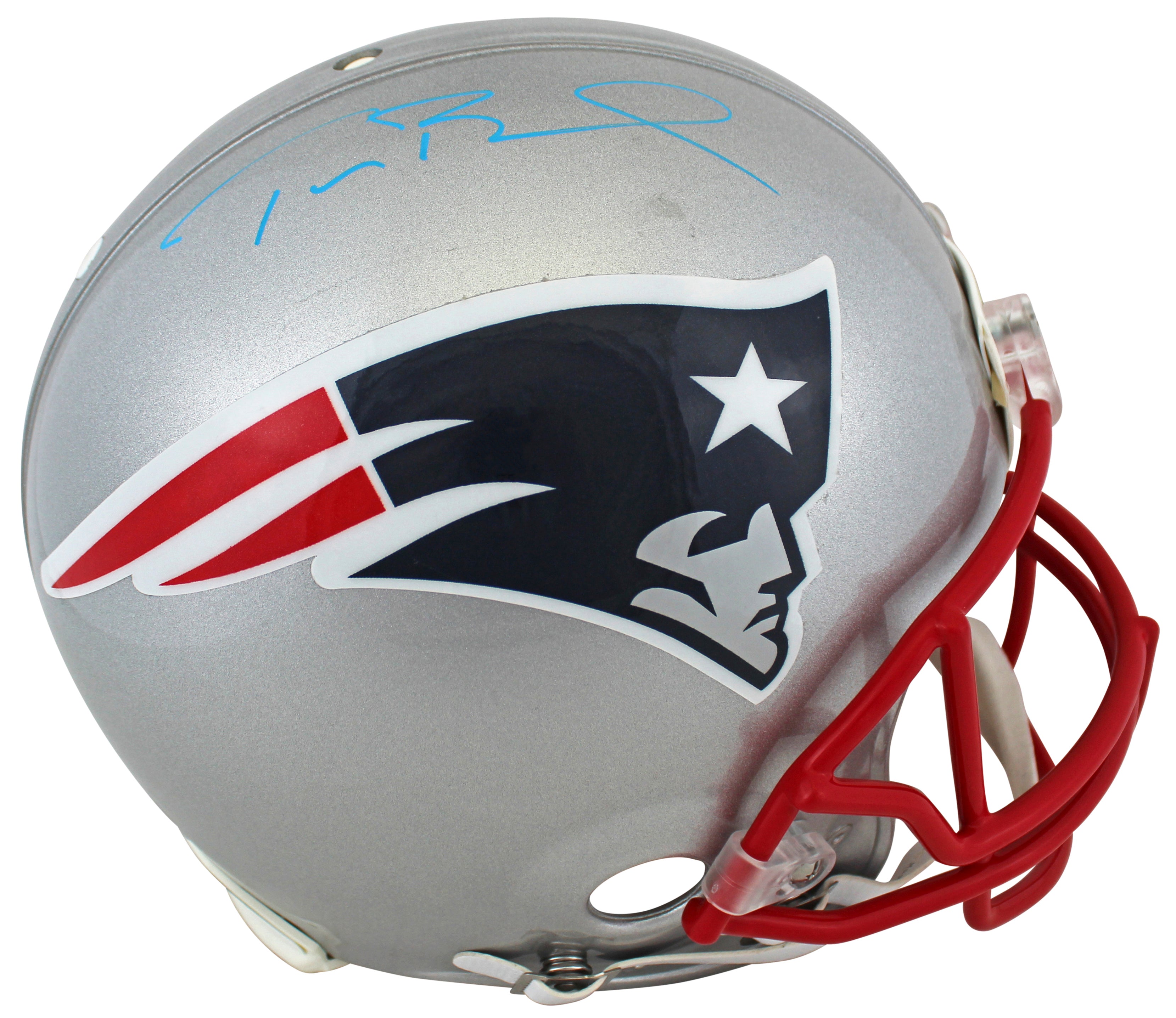 Patriots Tom Brady Authentic Signed Full Size Proline Helmet Tri Star #7718274