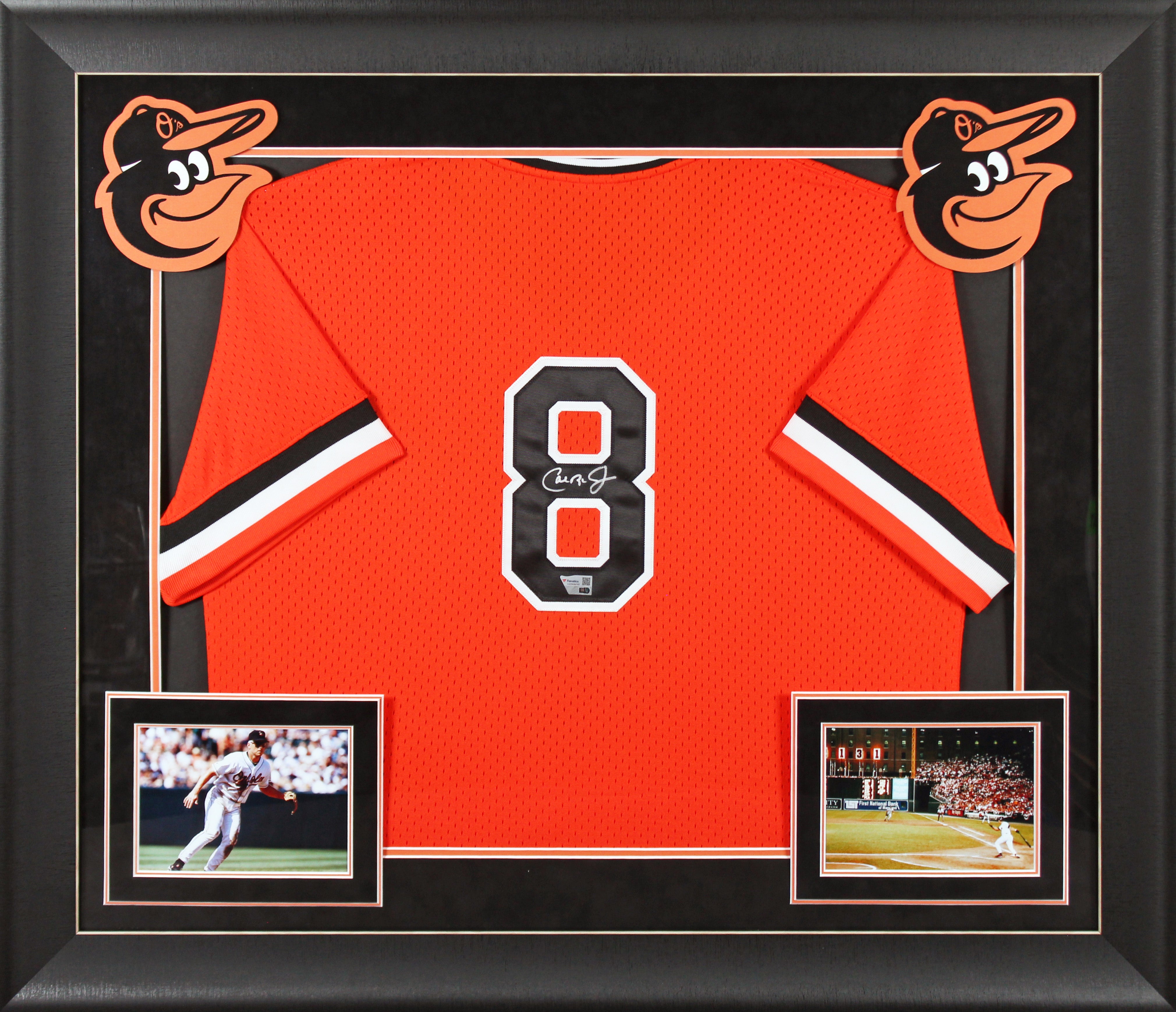 Orioles Cal Ripken Jr. Authentic Signed Orange BP Nike Framed Jersey Fanatics