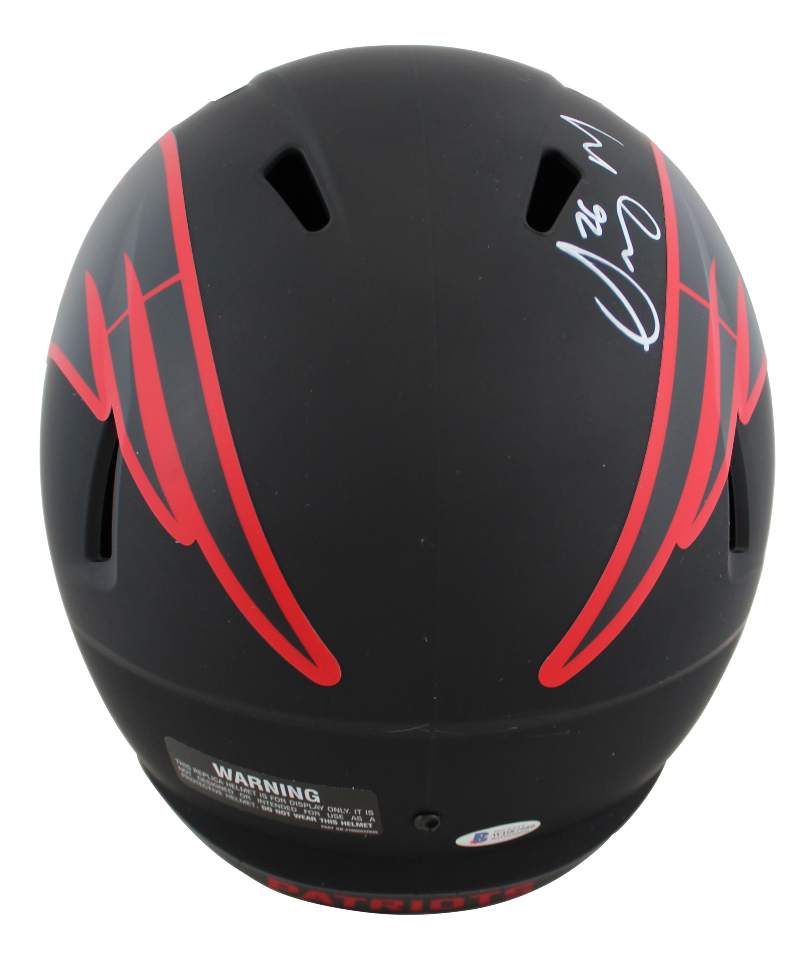 Patriots Sony Michel Signed Eclipse Full Size Speed Rep Helmet BAS Witnessed