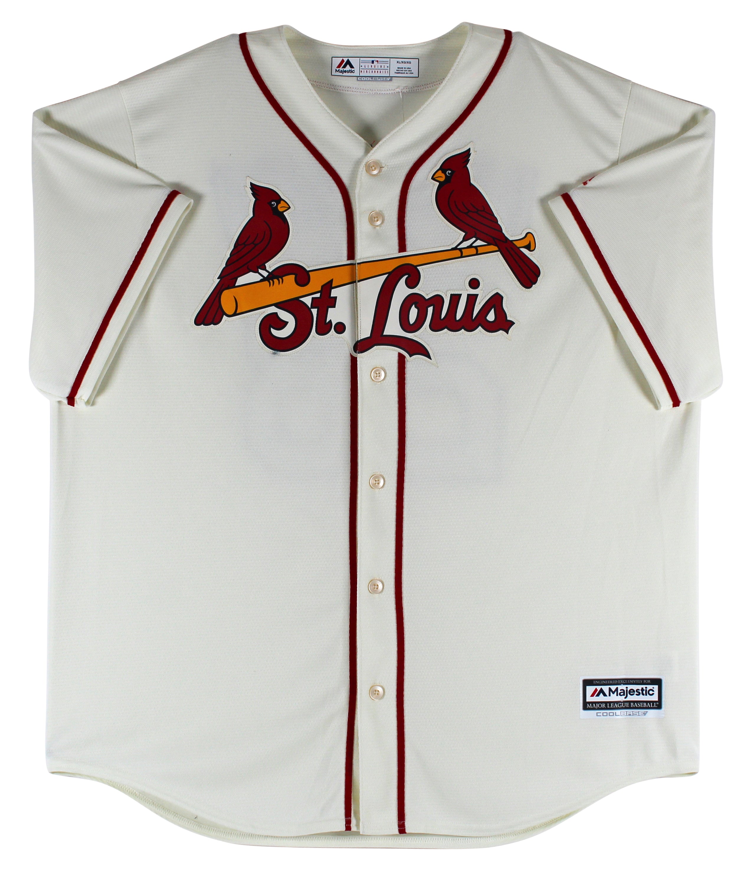 Cardinals Nolan Arenado Authentic Signed Cream Majestic Cool Base Jersey JSA