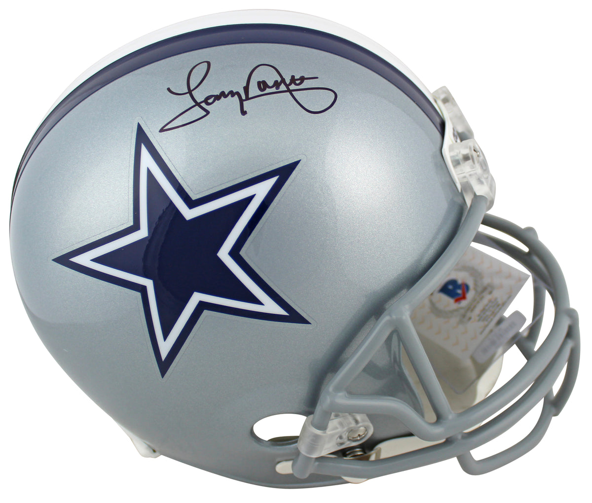Cowboys Tony Dorsett Authentic Signed Silver Full Size Rep Helmet BAS