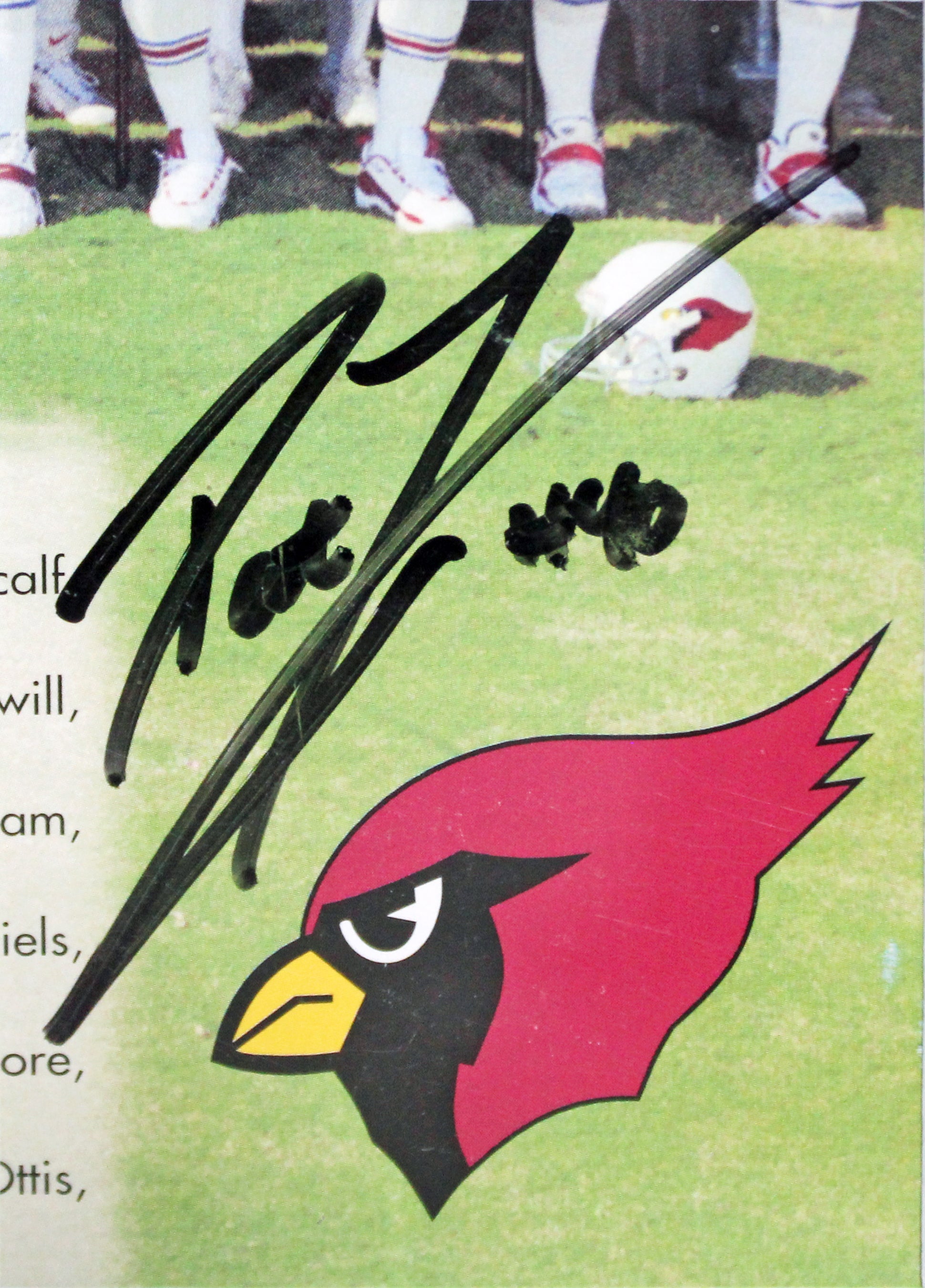 Cardinals Pat Tillman Signed Framed 3.15x4.75 Photo Jersey Display JSA #BB95925