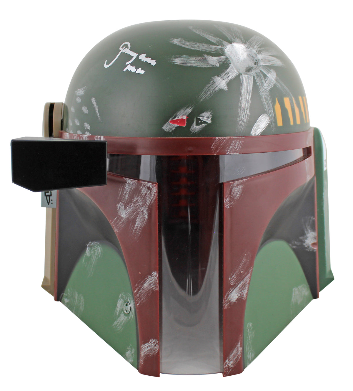 Star Wars Jeremy Bulloch Boba Fett Signed Rubies Boba Fett Deluxe Helmet BAS