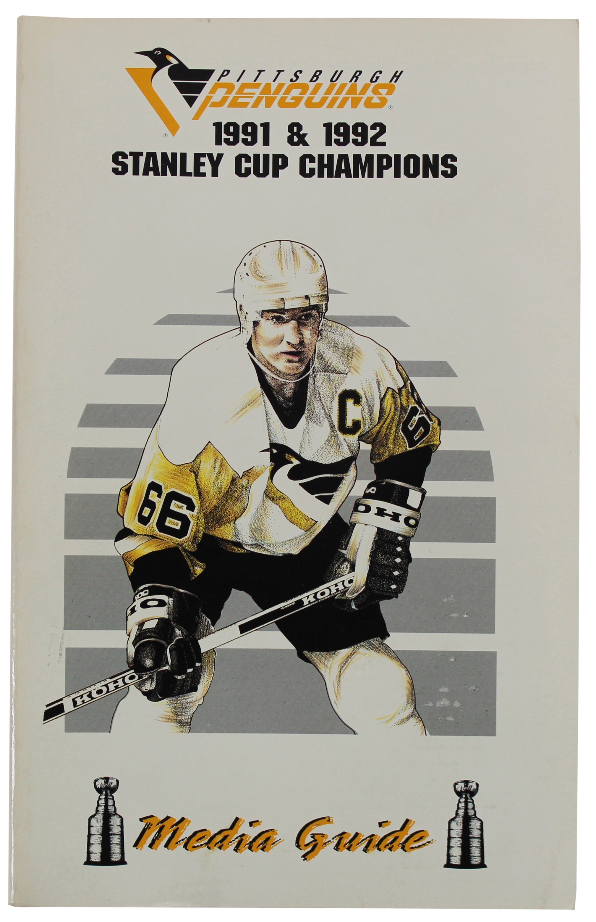 1991-92 Pittsburgh Penguins Stanley Cup Champions Media Guide Un-signed