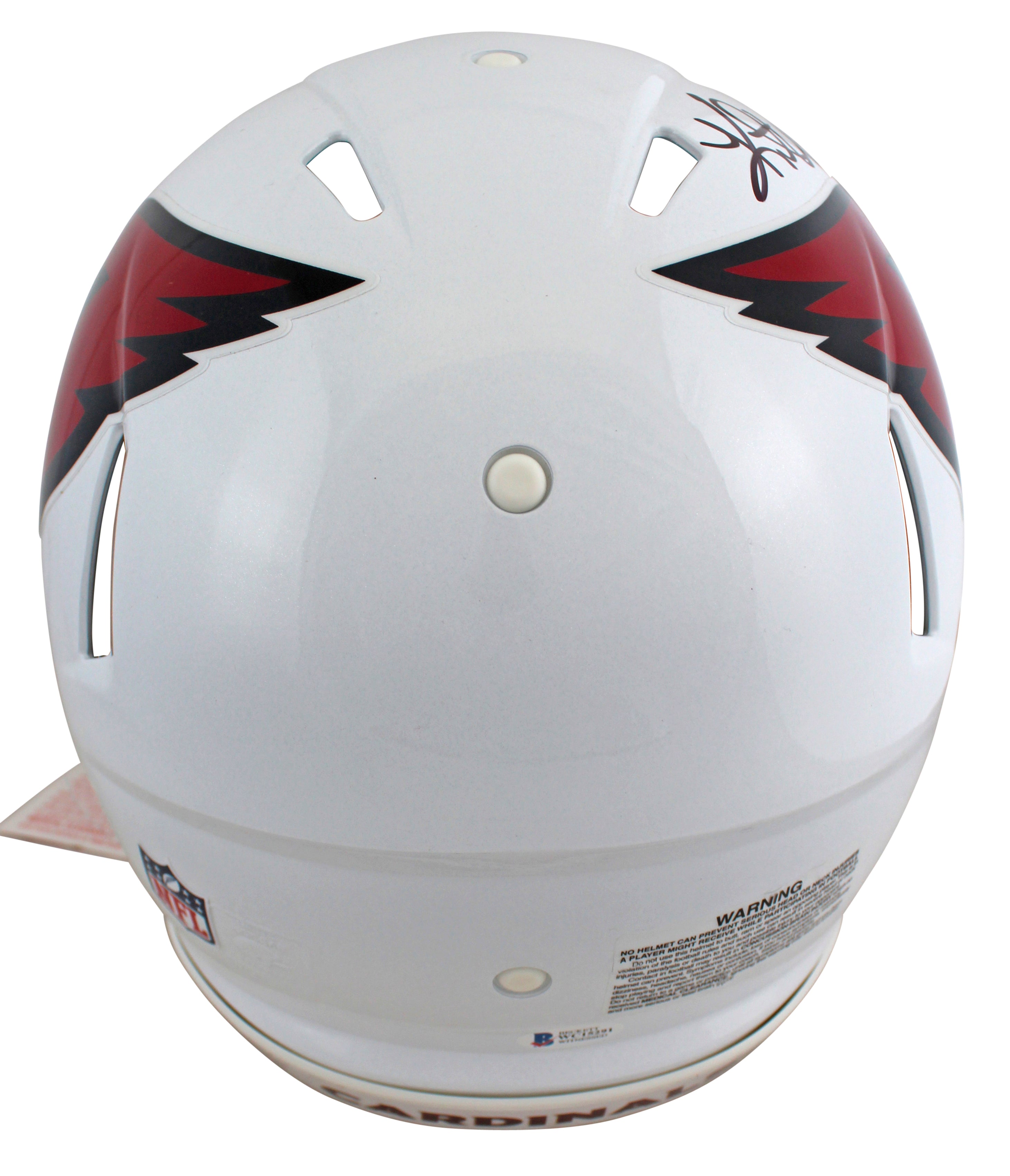 Cardinals Kurt Warner & Larry Fitzgerald Signed F/S Speed Proline Helmet BAS Wit