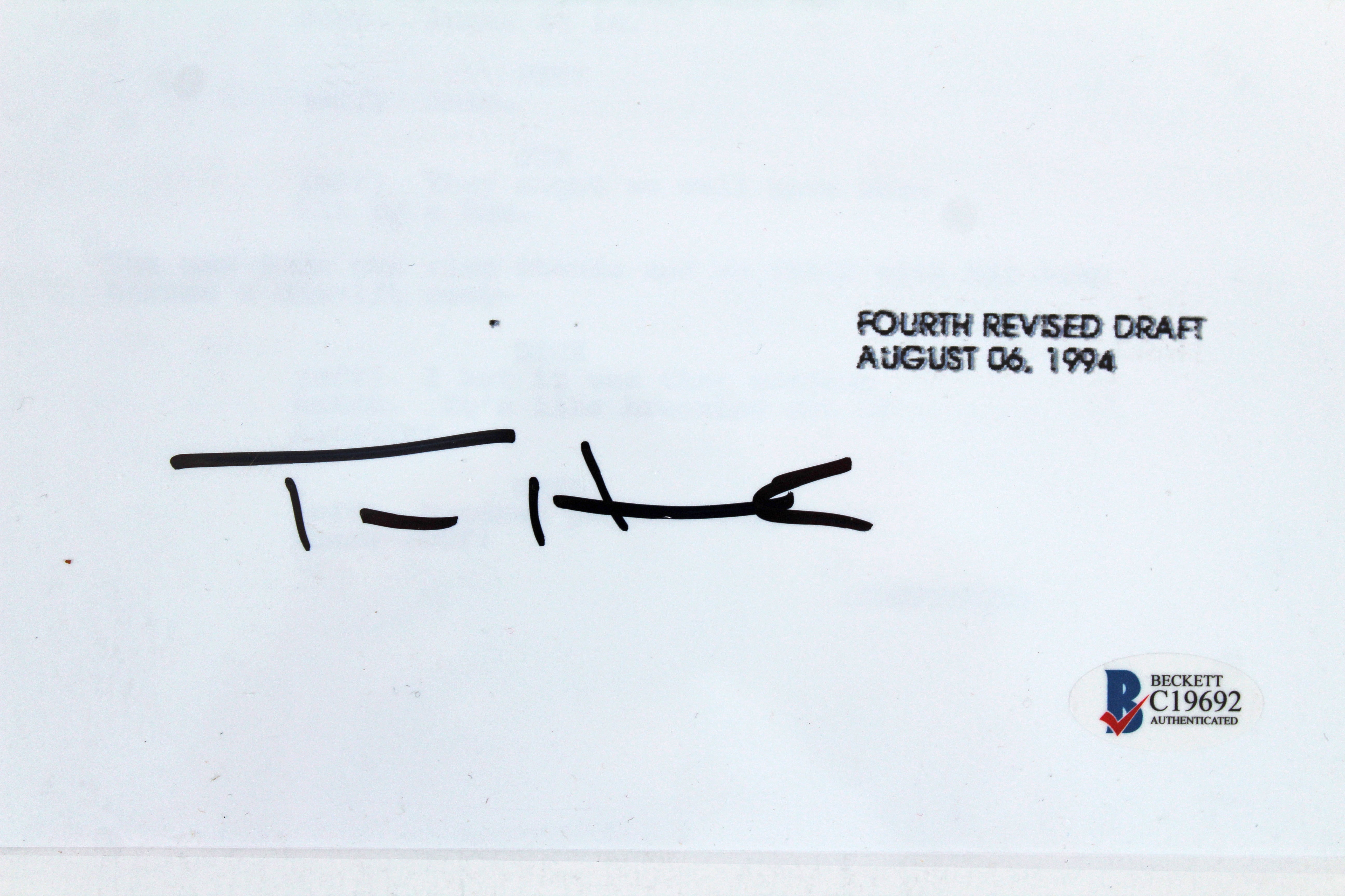 Tom Hanks Apollo 13 Authentic Signed Movie Script Autographed BAS #C19692