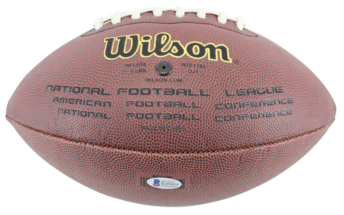 Cowboys Darren Woodson Authentic Signed Wilson Super Grip Football BAS Witnessed