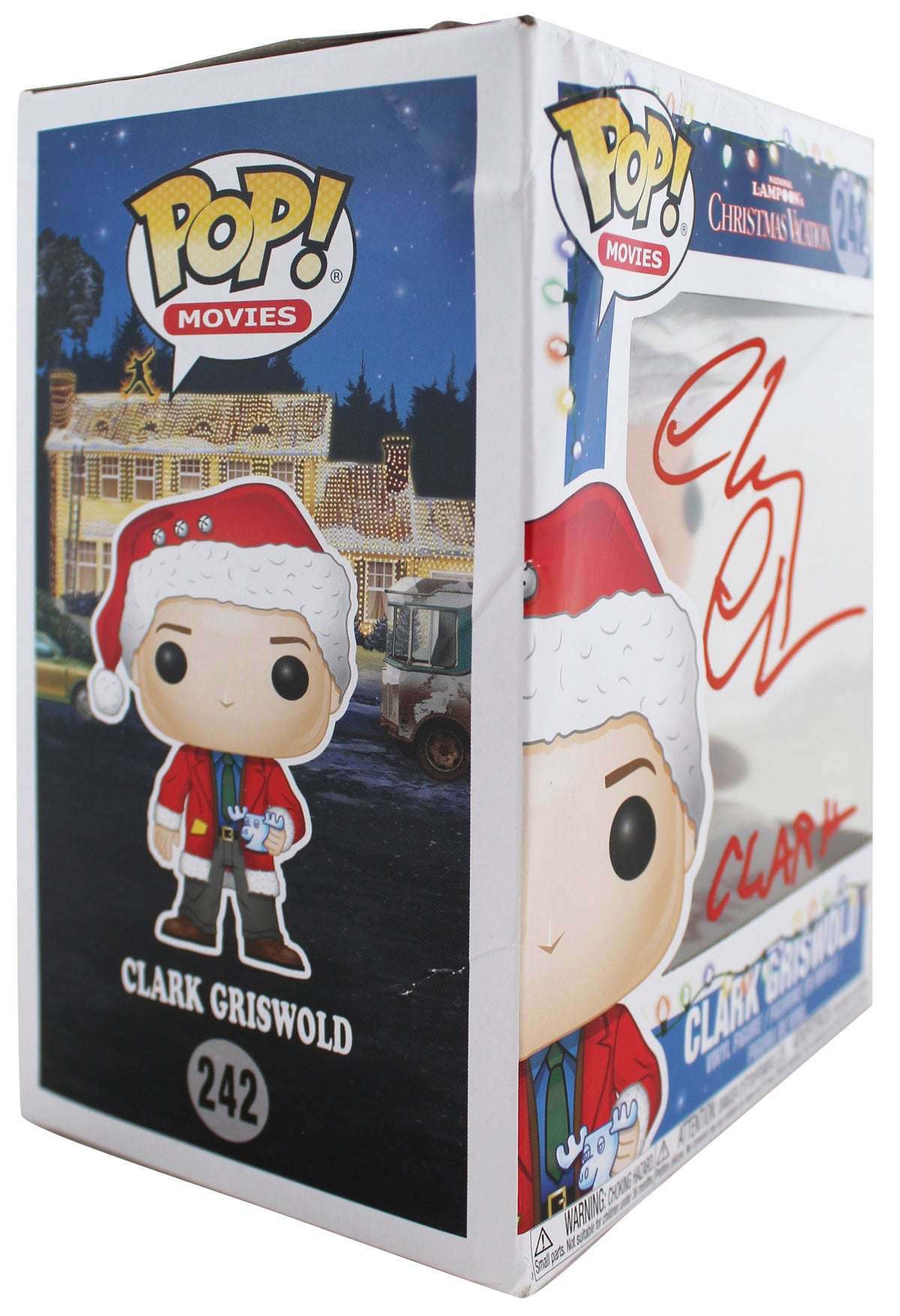 Chevy Chase Christmas Vacation Clark Signed 
Funko Pop Vinyl Figure BAS #WD24651