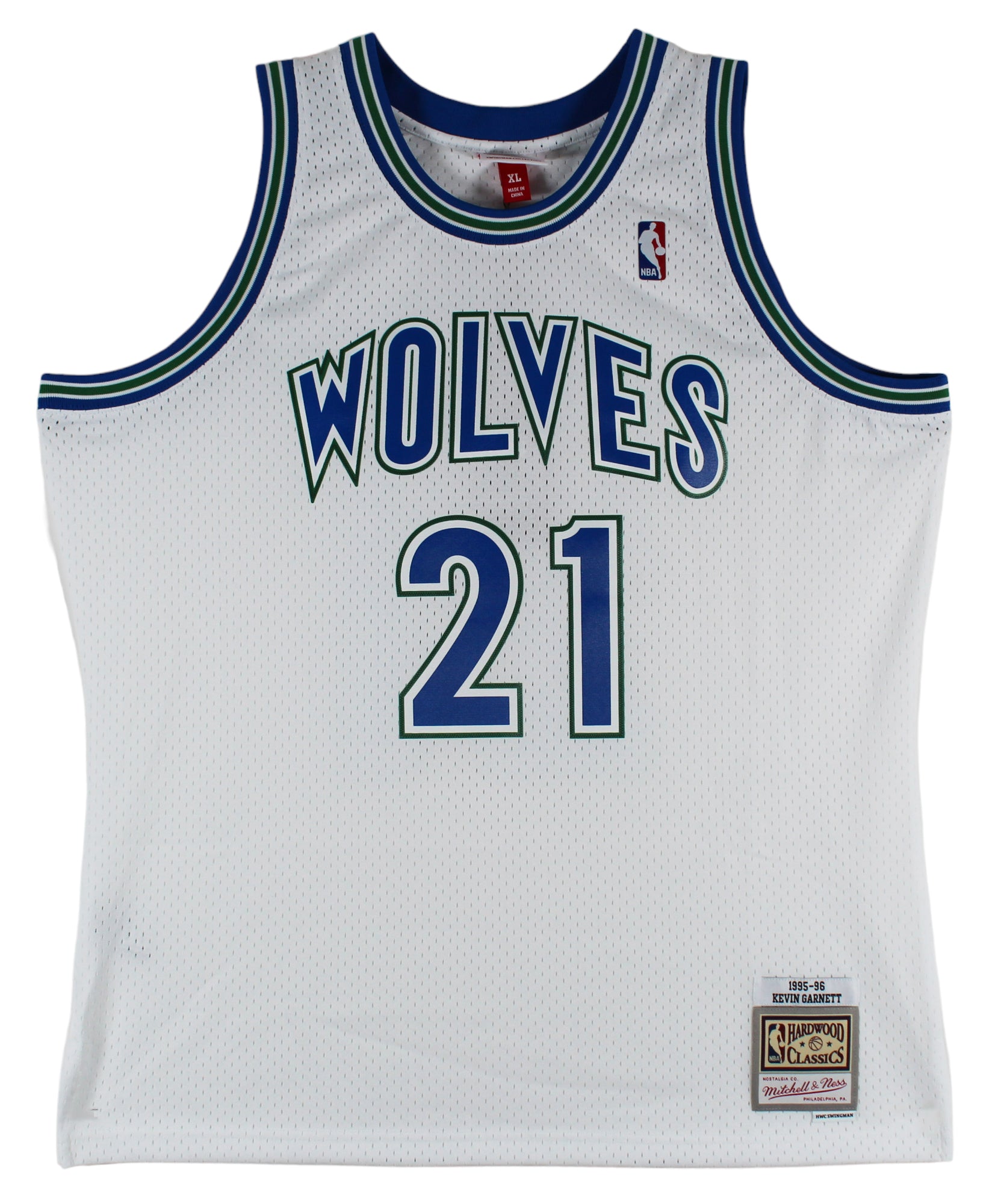 Timberwolves Kevin Garnett "HOF 2020" Signed White M&N HWC Jersey BAS Witnessed