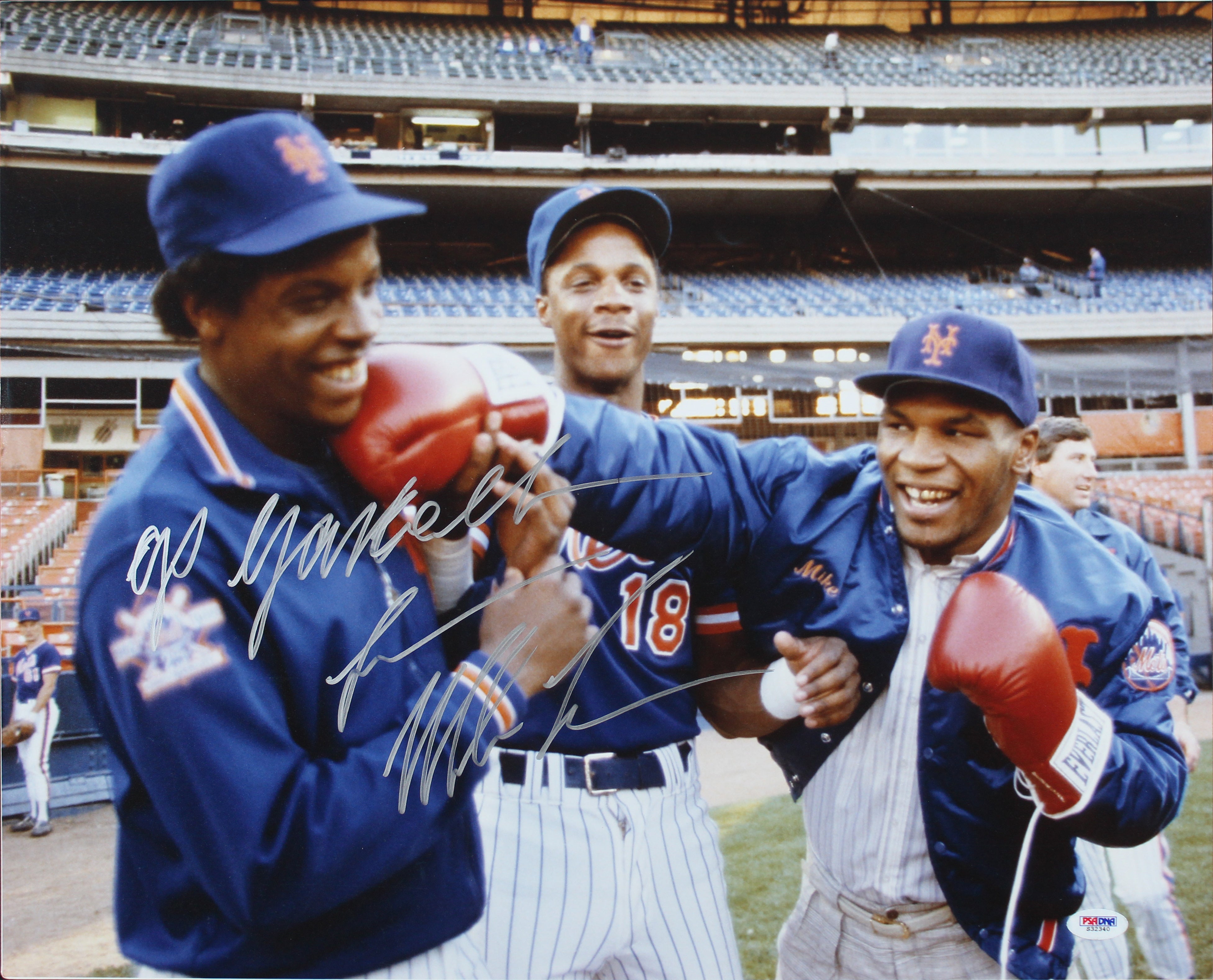 Mike Tyson Go Yankees Love Authentic Signed 16x20 Photo PSA/DNA #S32340