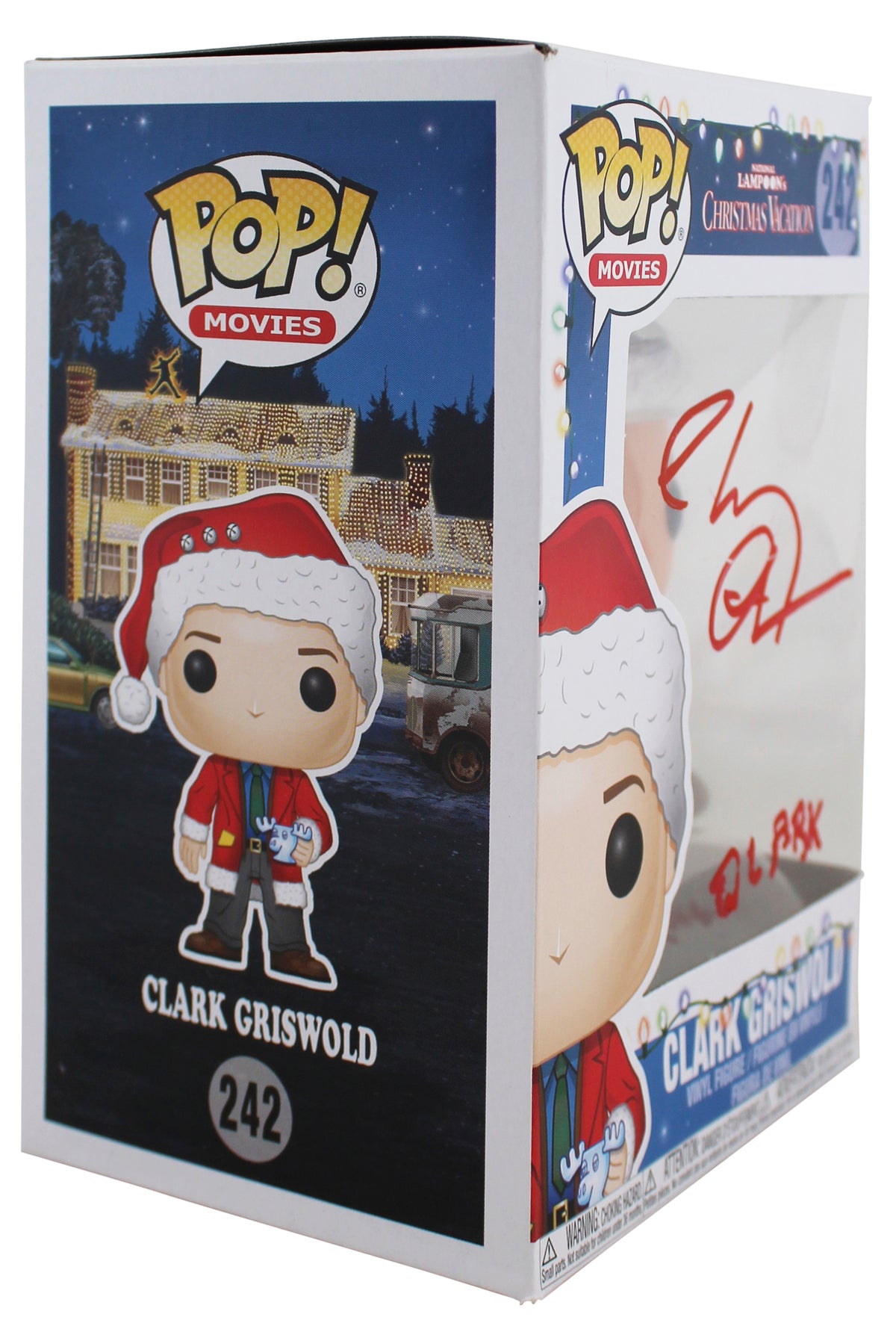 Chevy Chase Christmas Vacation Clark Signed Funko Pop Vinyl Figure BAS #WD24649