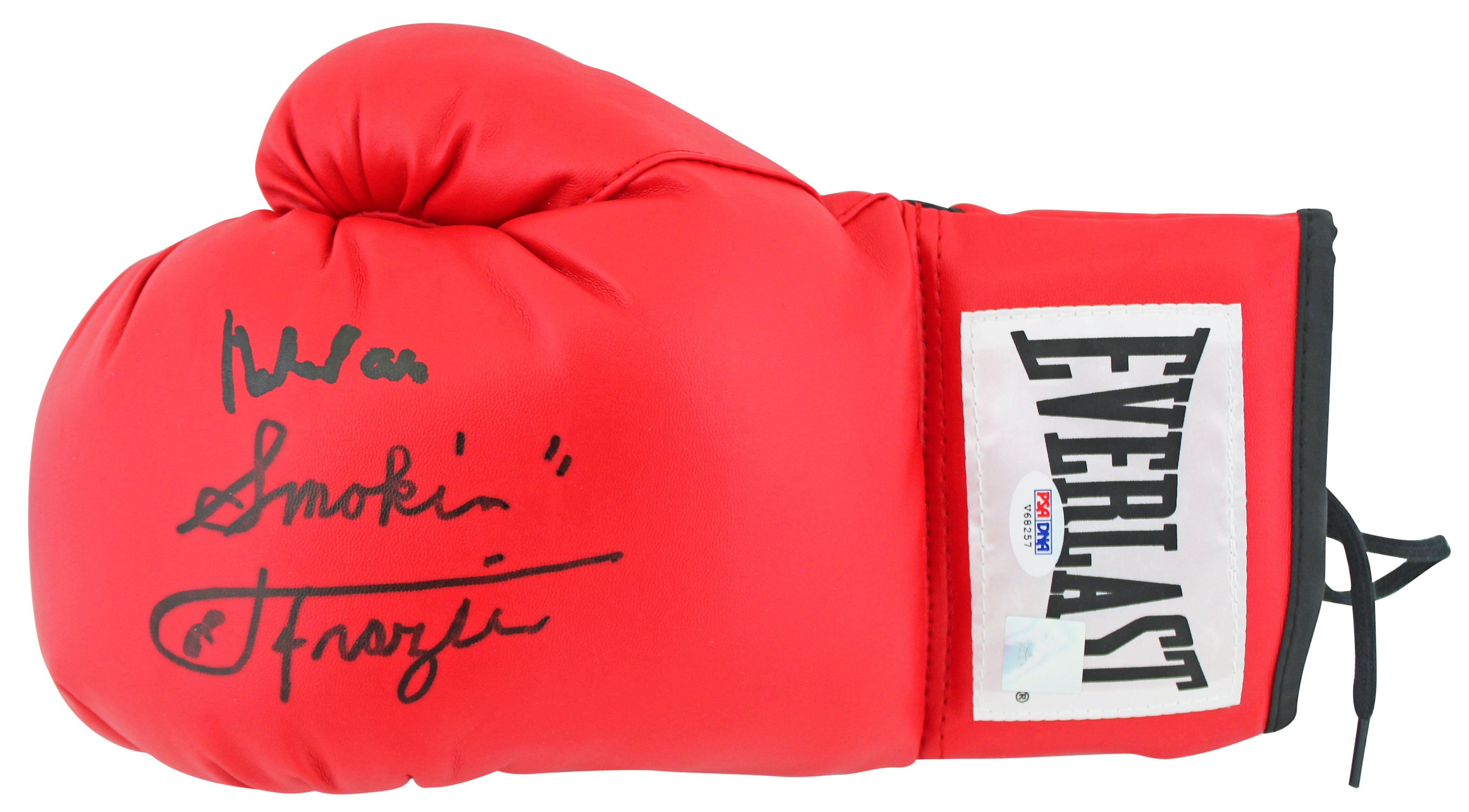 Muhammad Ali & Joe Frazier Signed Red Everlast Boxing Glove PSA/DNA #V68257
