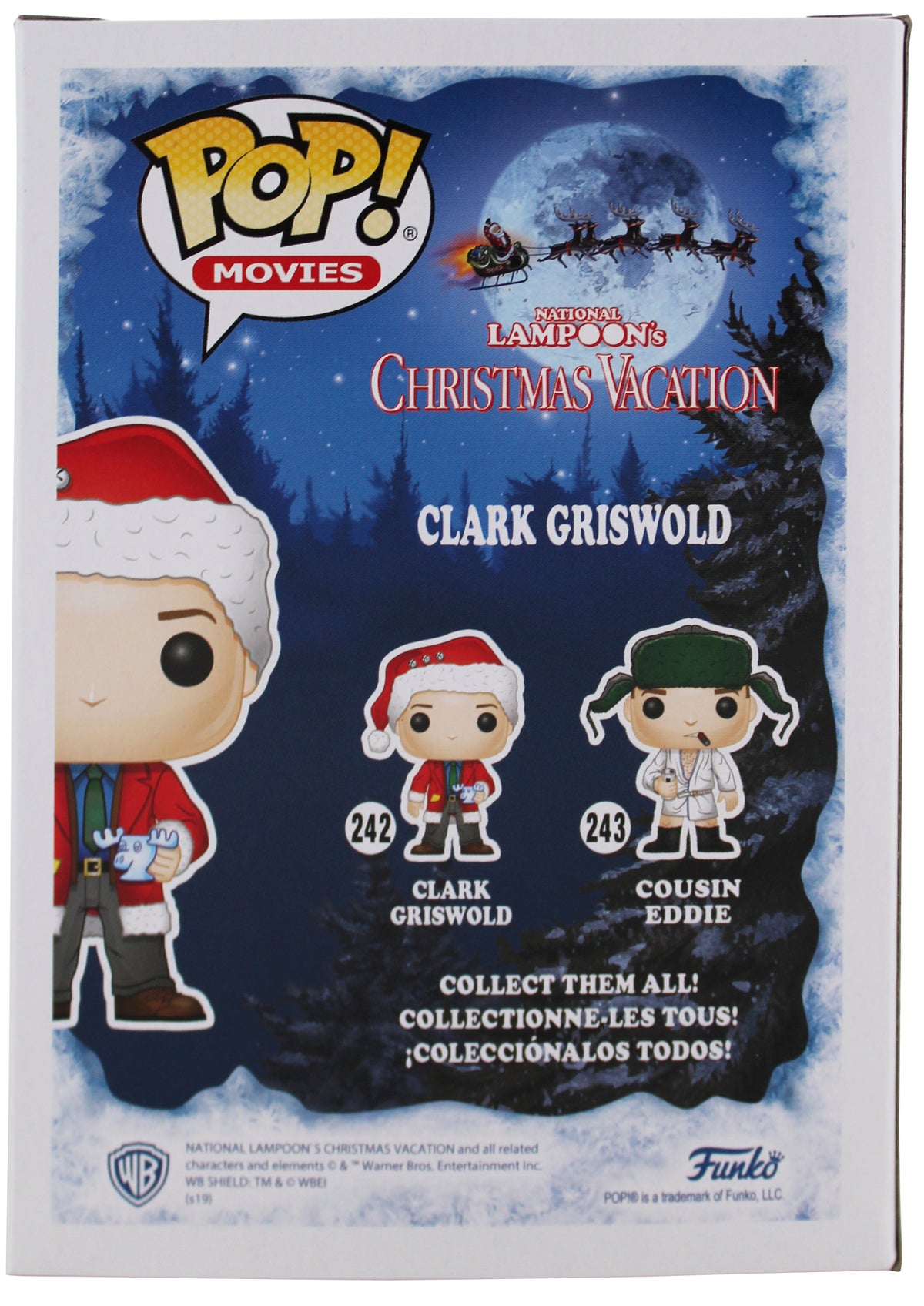 Chevy Chase Christmas Vacation Clark Signed Funko Pop Vinyl Figure BAS #WD24650