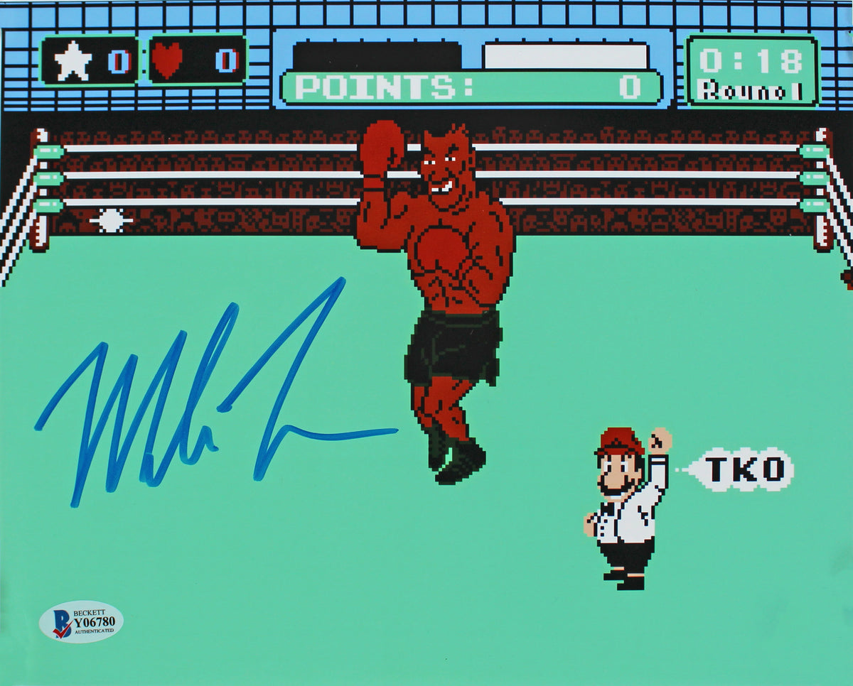 Mike Tyson Authentic Signed 8x10 Punch Out Photo Autographed BAS