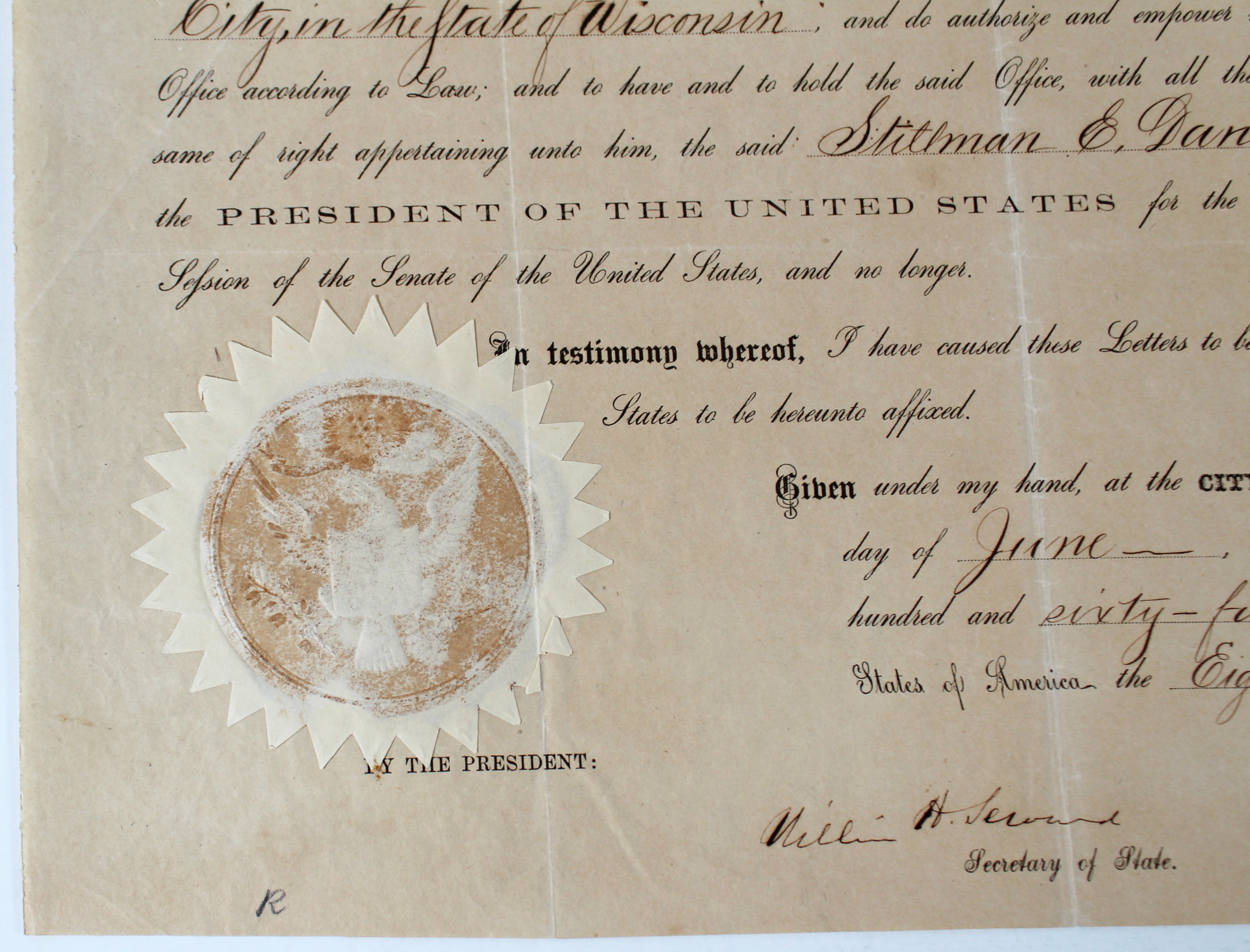 Andrew Johnson Signed 9.65x13.85 1865 Appointment Document PSA/DNA #AC08040