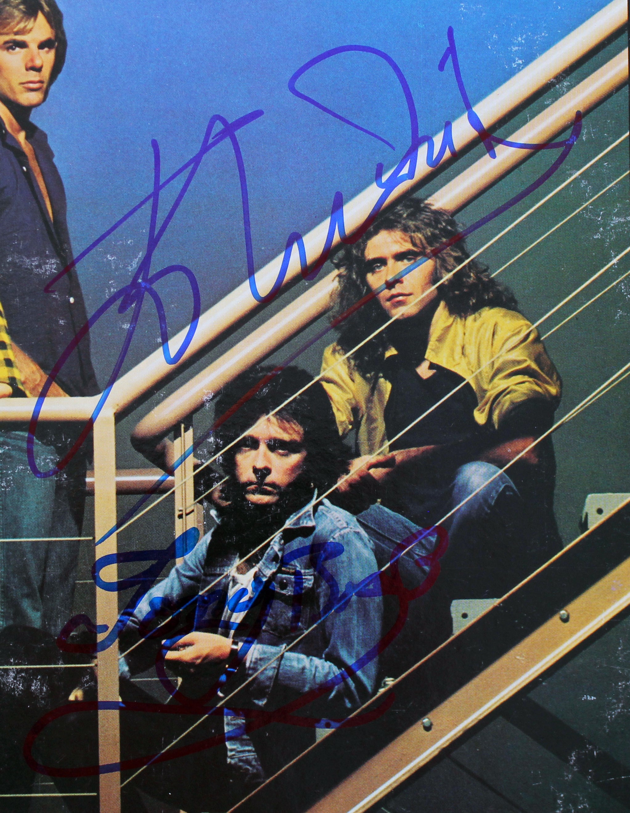The Babys (3) Waite, Brock & Stocker Signed On The Edge Album Cover BAS #AB77811
