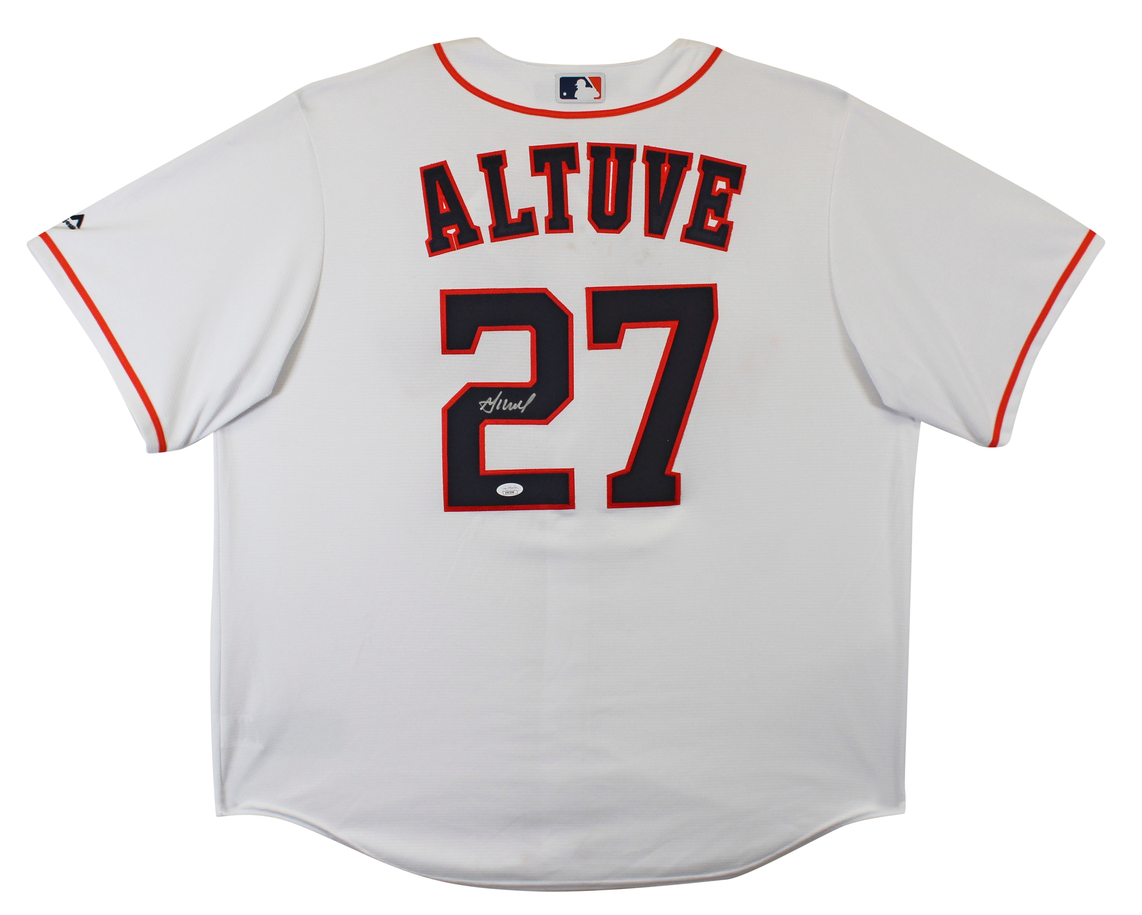 Astros Jose Altuve Authentic Signed White Majestic Cool Base Jersey JSA