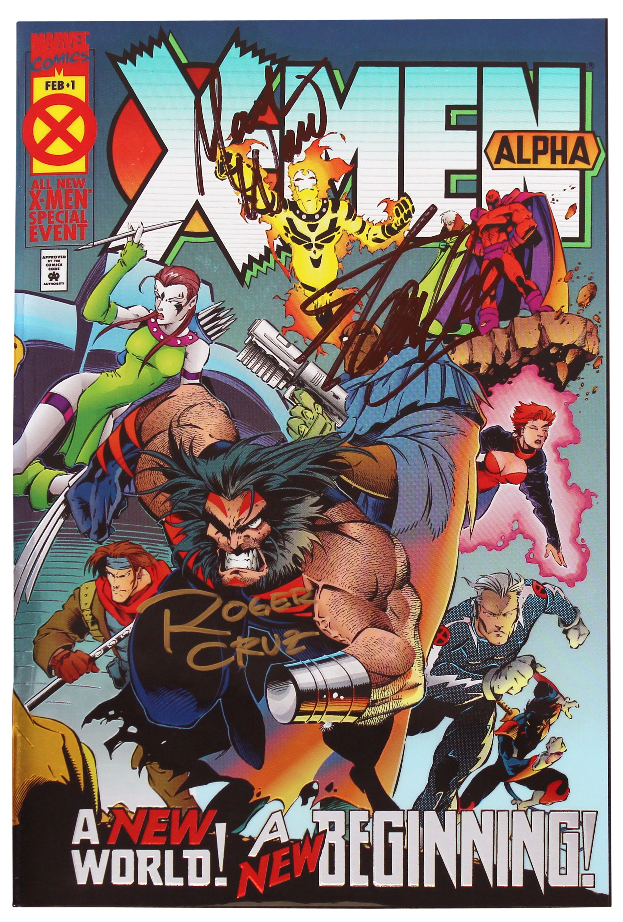 (3) Stan Lee, Waid & Cruz Marvel Signed X-Men Alpha Special Comic JSA #XX05189