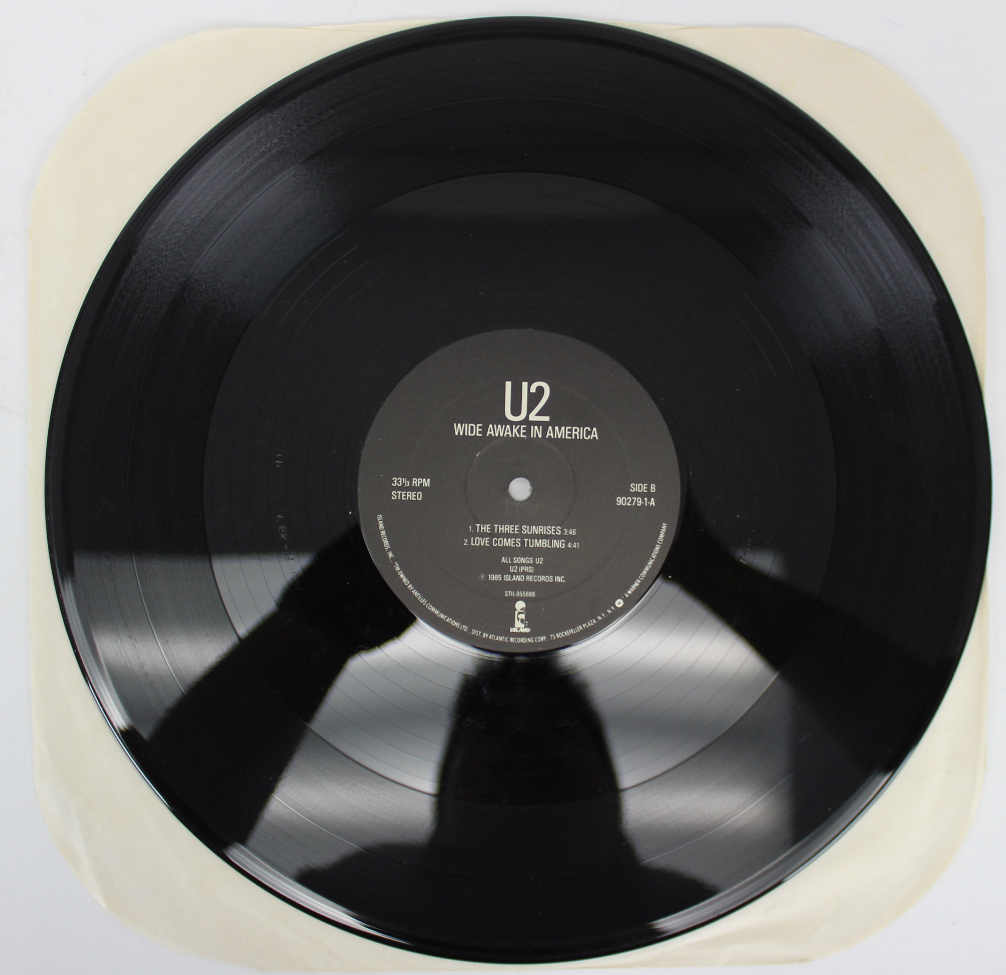 Adam Clayton U2 Signed Wide Awake In America Album Cover W/ Vinyl BAS #E44193