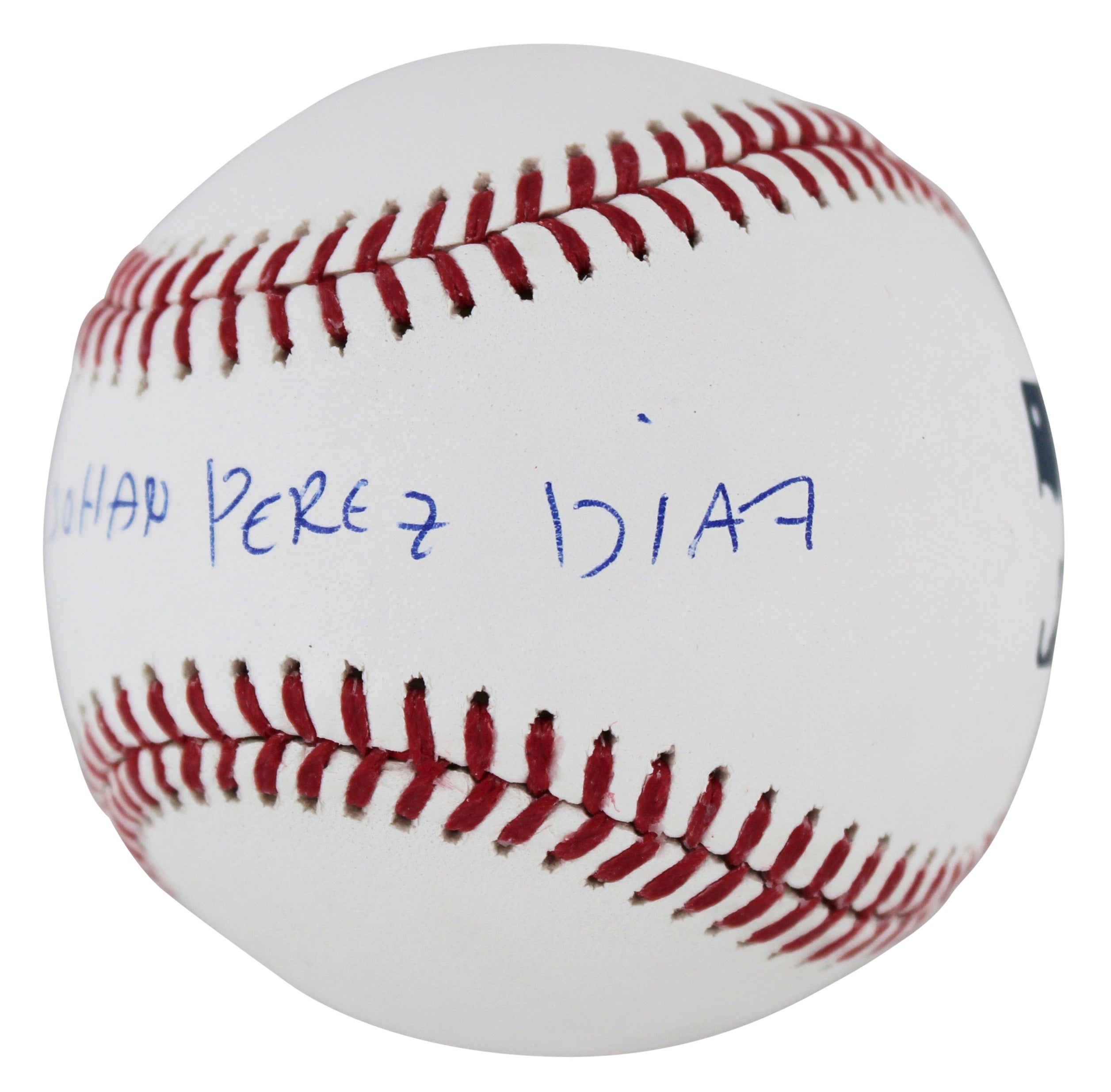 Royals Salvador Johan Perez DIaz Full Name Signed Oml Baseball BAS Witnessed