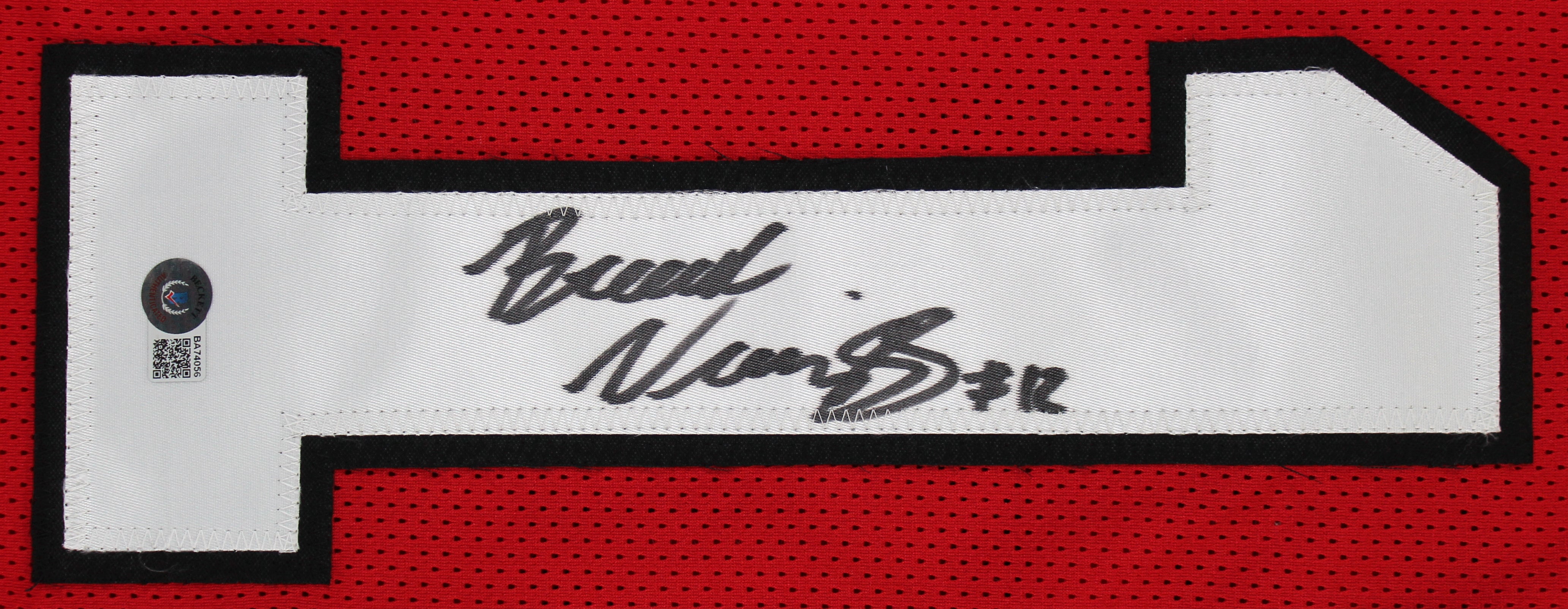 Georgia Brock Vandagriff Authentic Signed Red Pro Style Jersey Autographed BAS