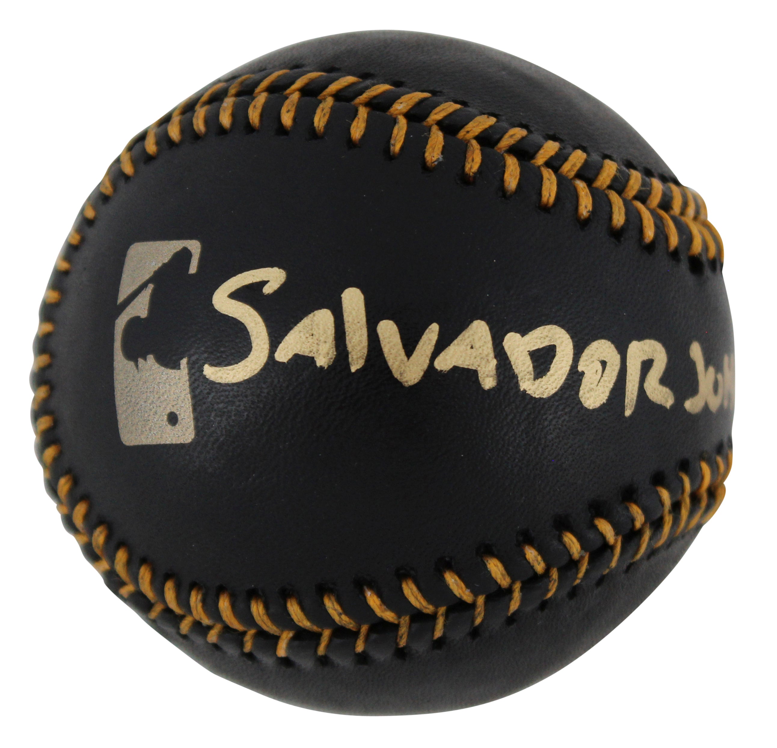 Royals Salvador Johan Perez DIaz Full Name Signed Black Oml Baseball BAS Witness