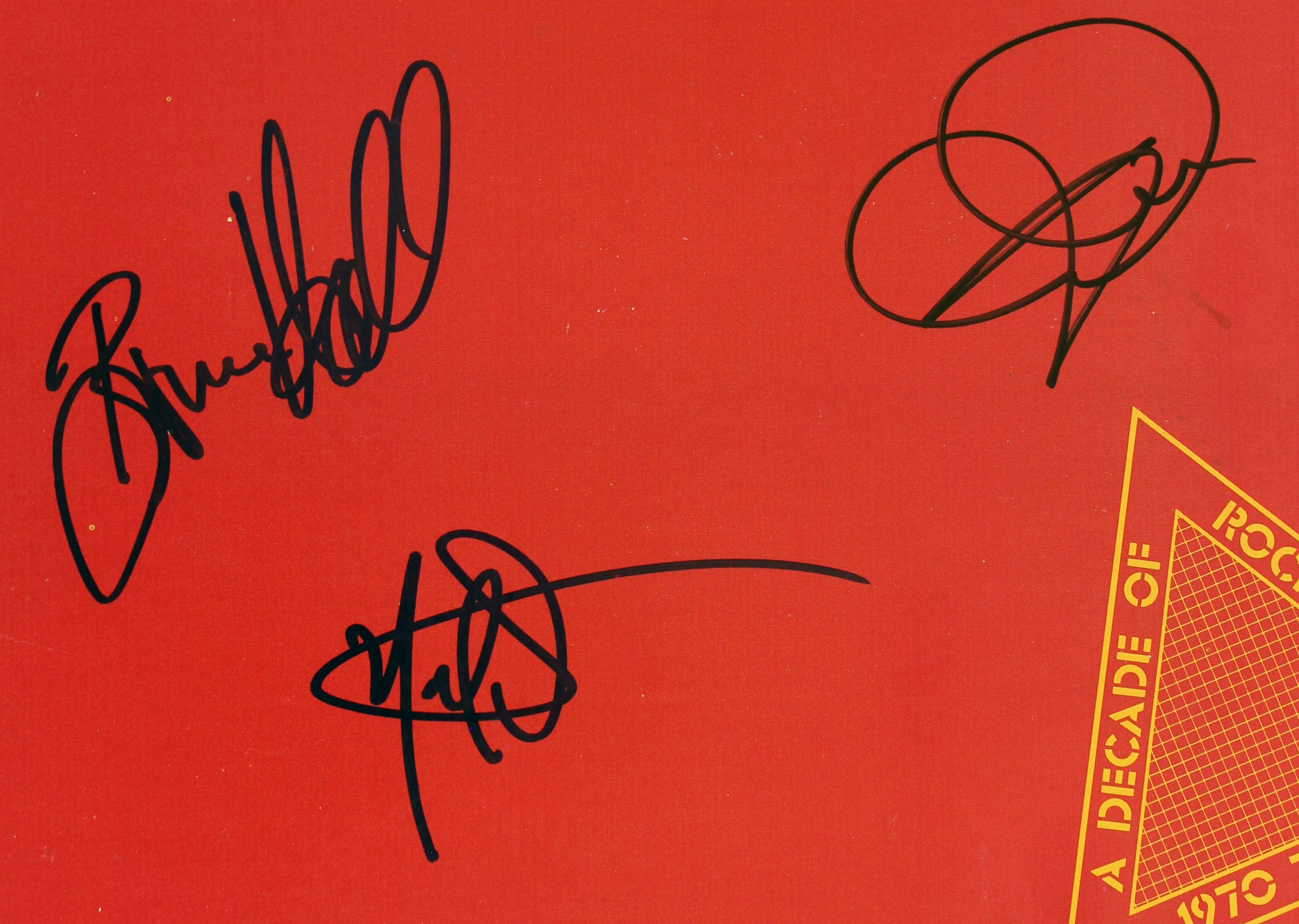 REO Speedwagon (3) Hall, Cronin & Doughty Signed Album Cover BAS #AB77918